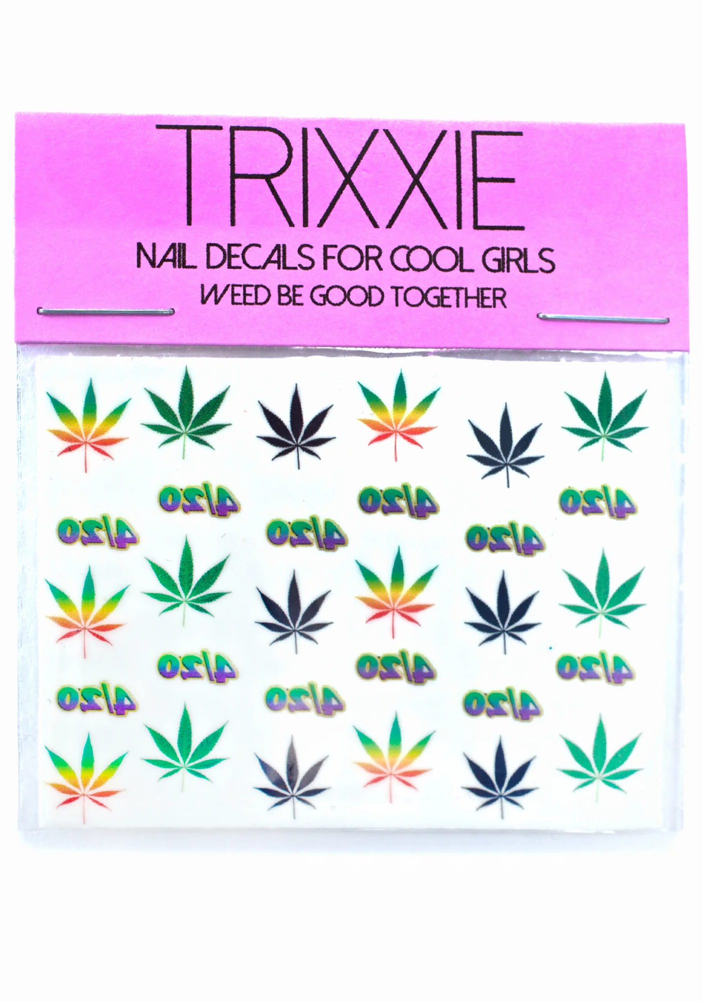 Weed Be Good Together Nail Decals - Image 2