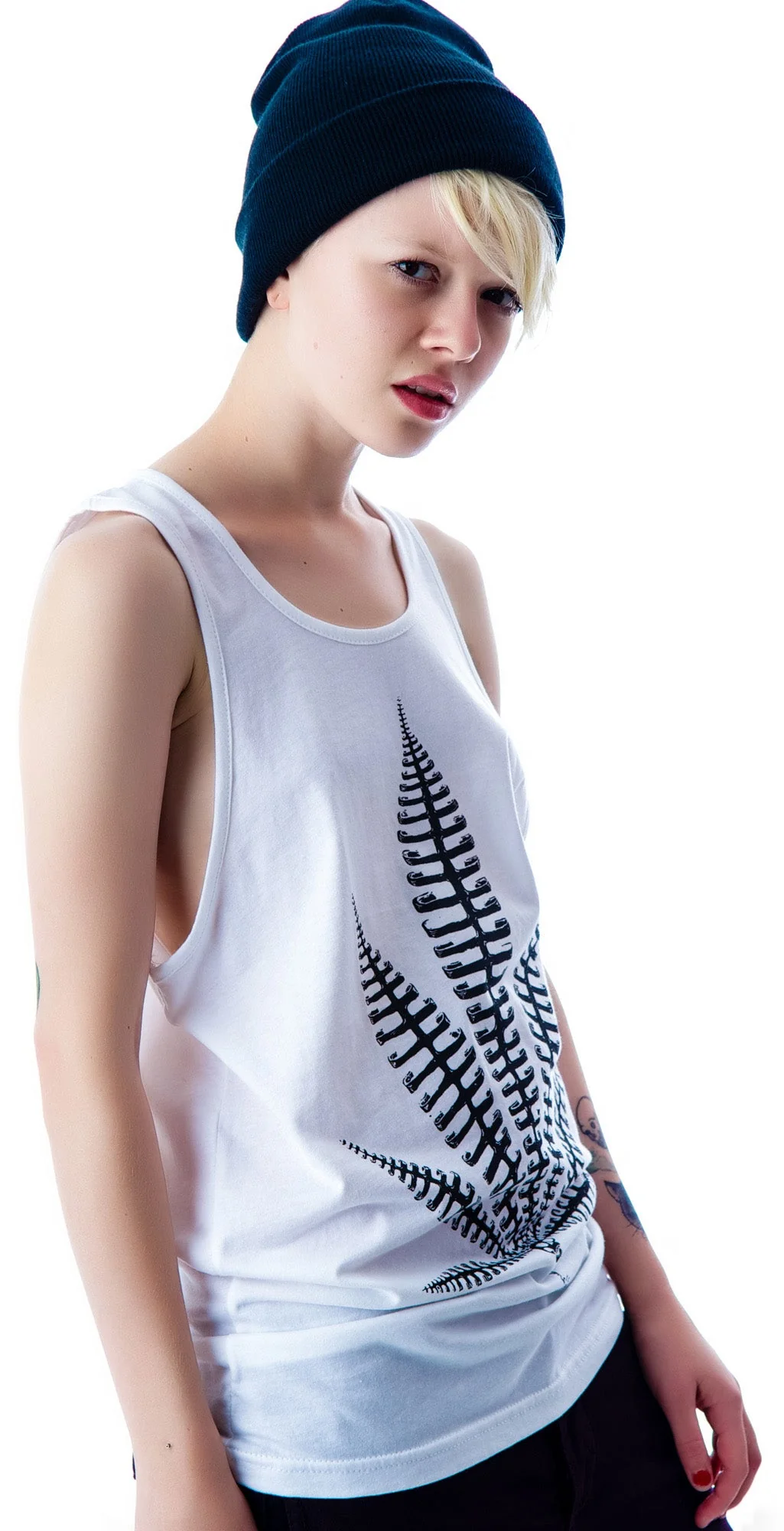 Weed Bone Tank Top - White - Image 7