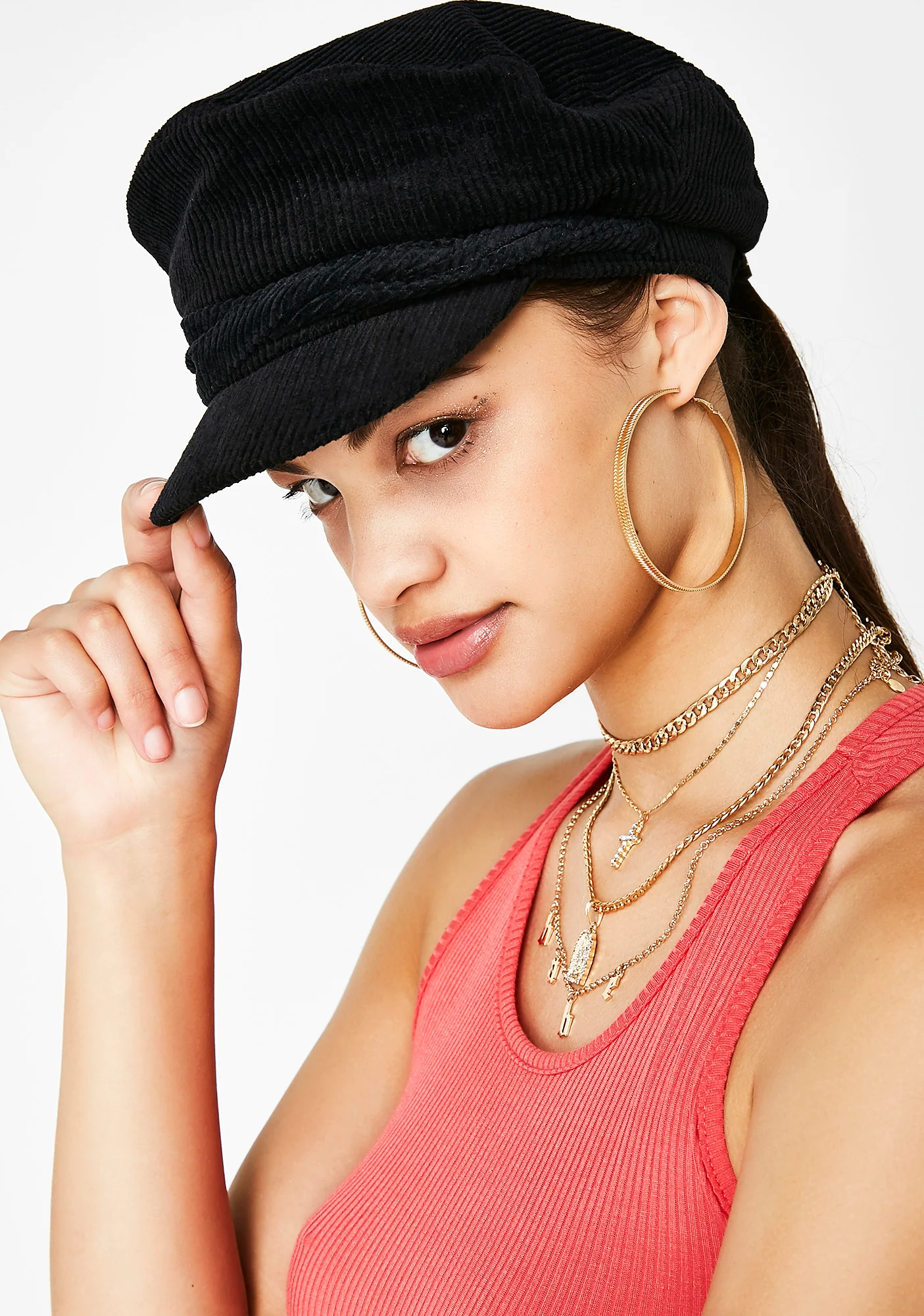 Welcome To My Hood Corduroy Hat - Image 3