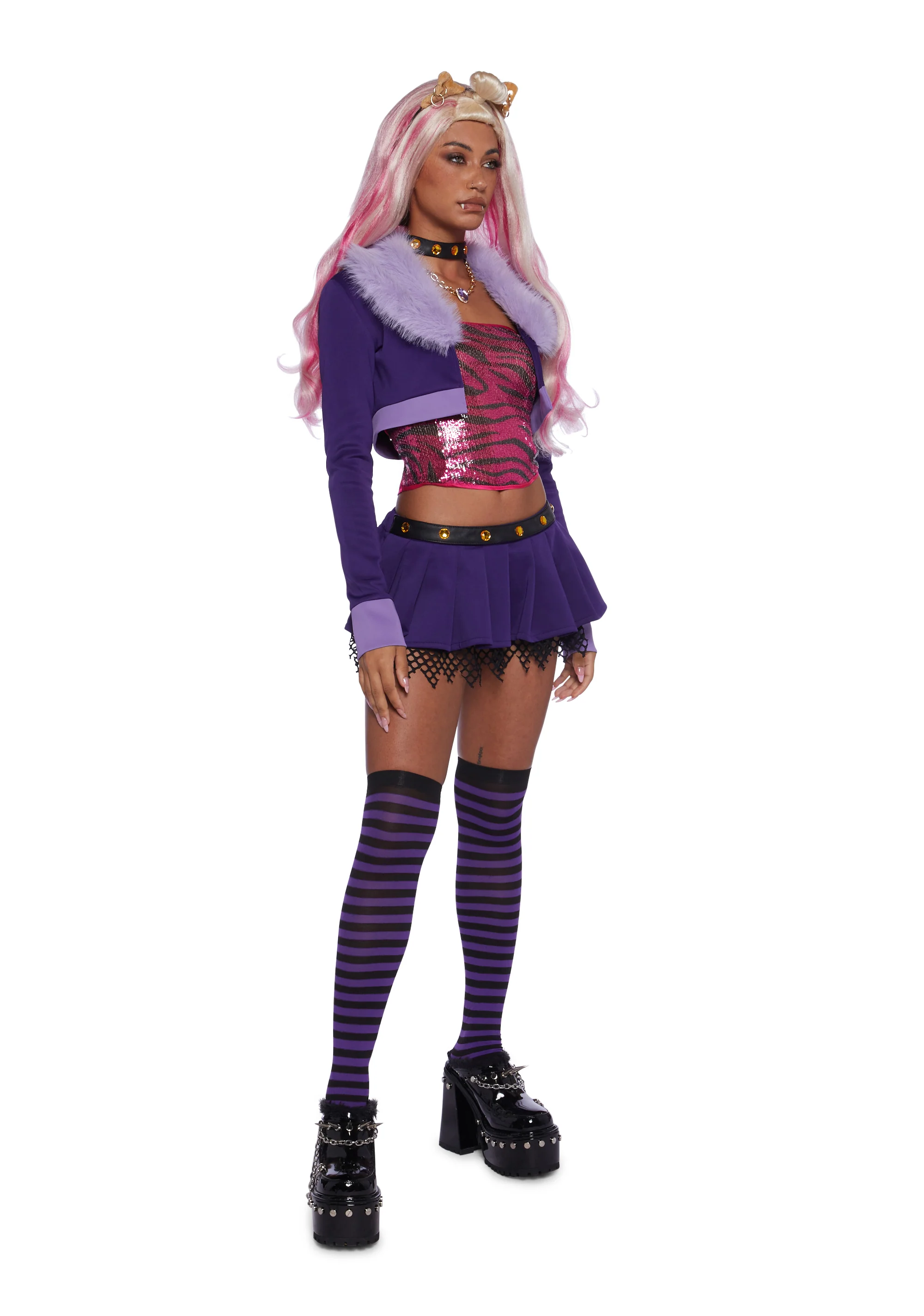 Werewolf High School Student Premium Costume And Wig Set - Image 5