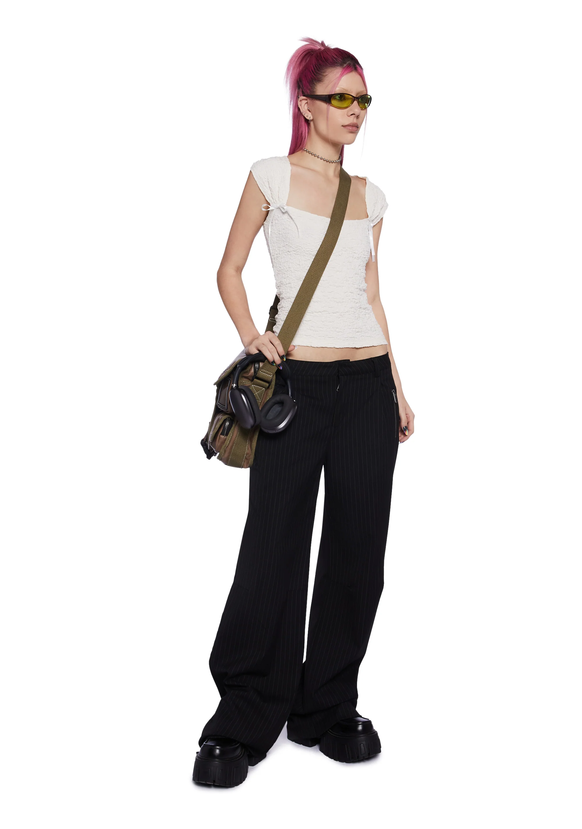 What A Girl Wants Cap Sleeve Top - Ivory - Image 2