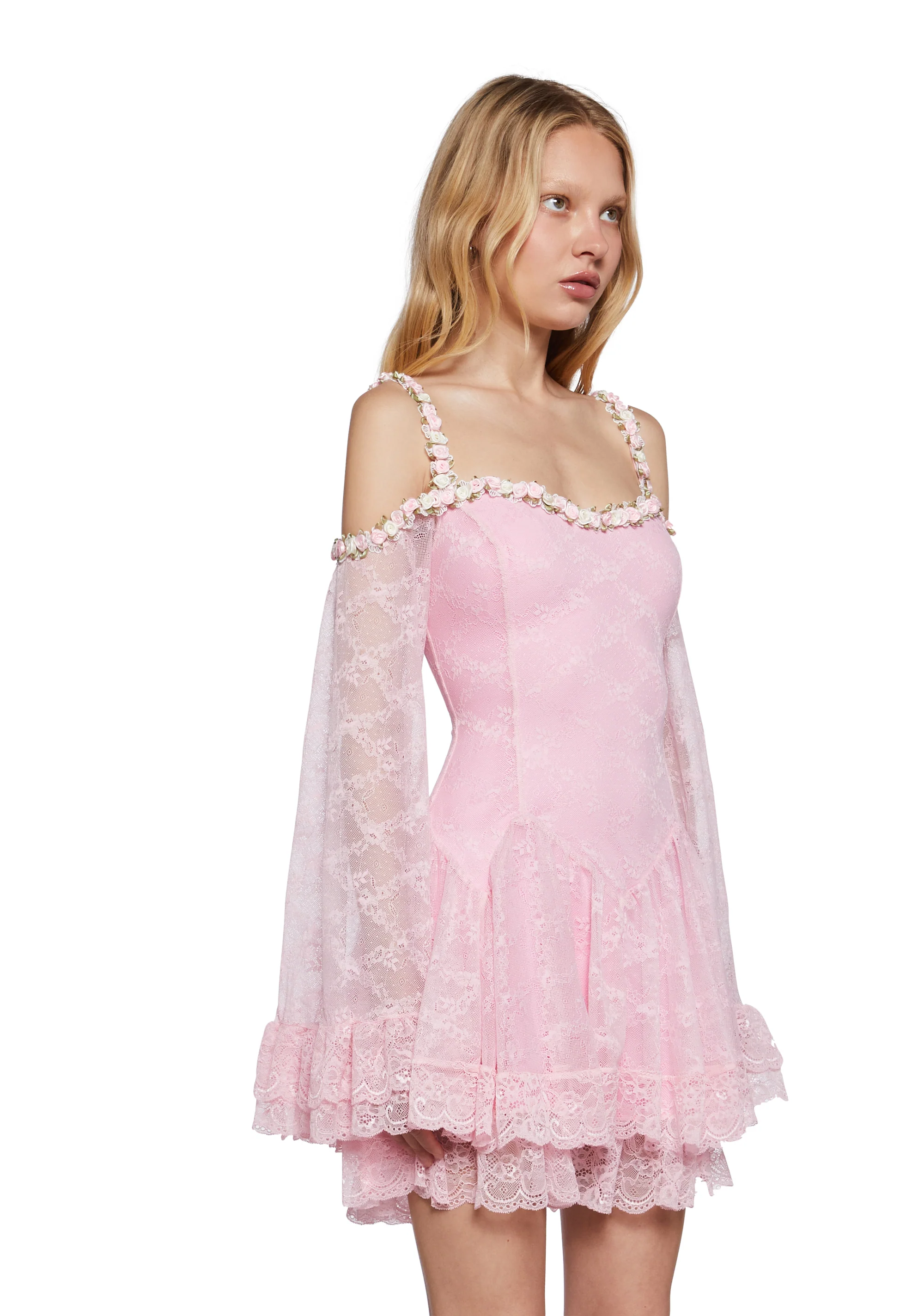 Formally Yours Mini Dress - Pink - Image 3