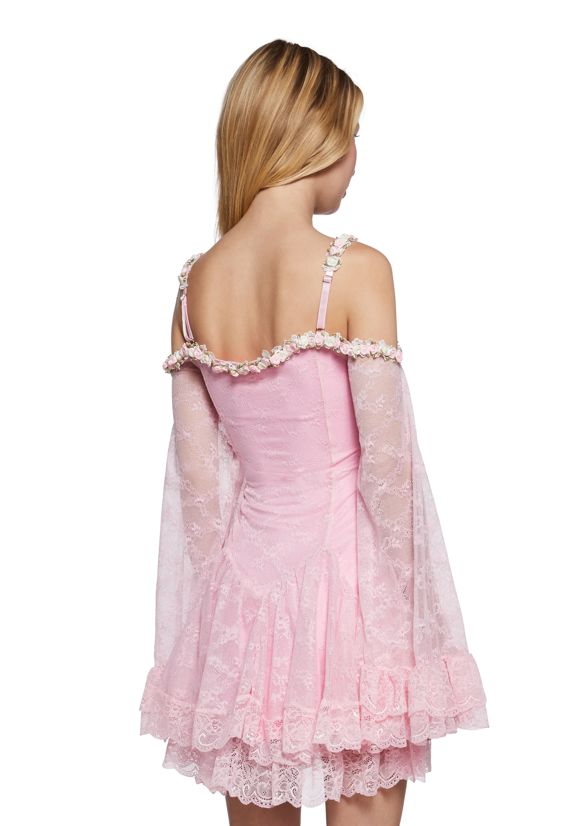 Formally Yours Mini Dress - Pink - Image 4