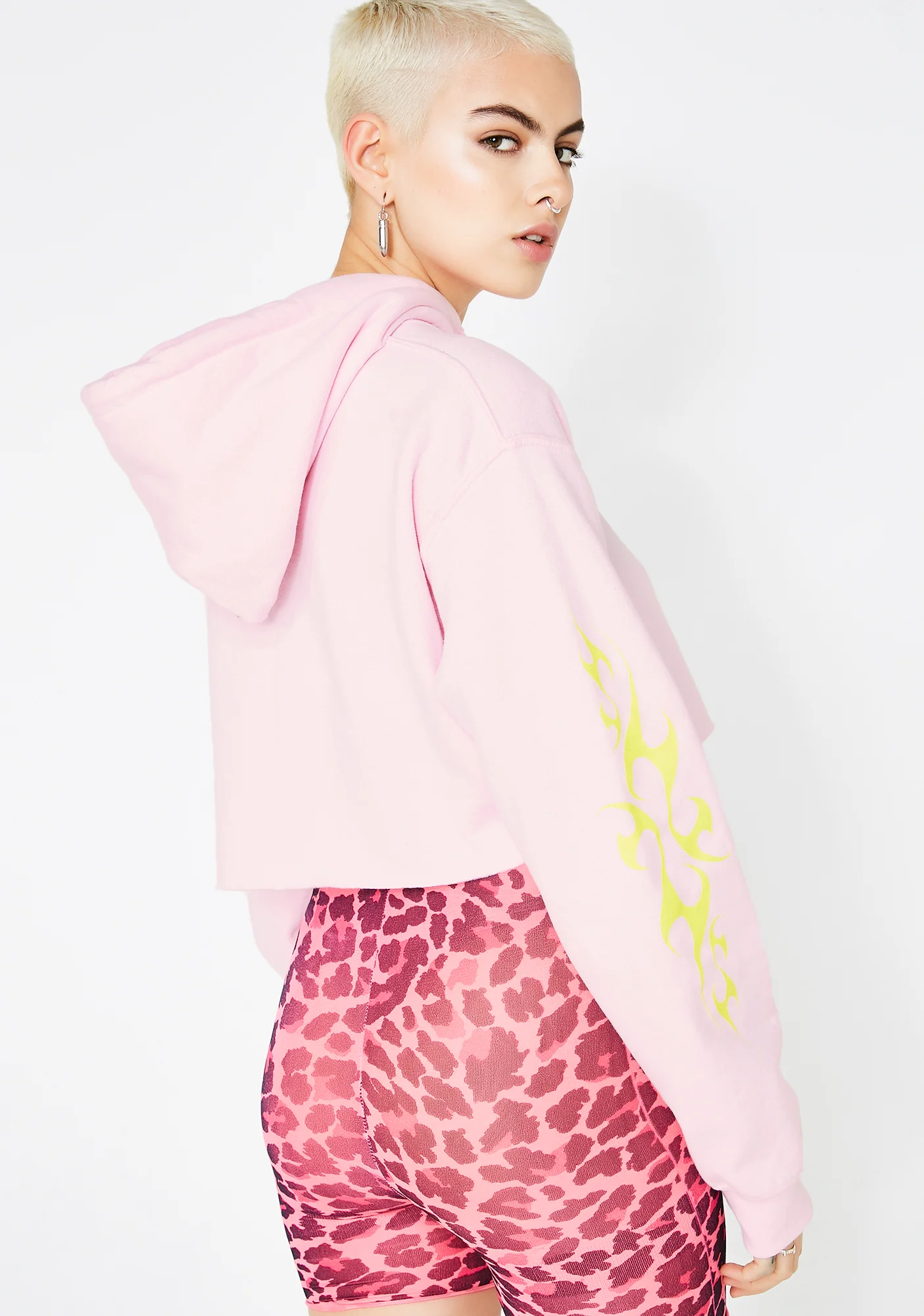 Whatever Cropped Hoodie - Image 4