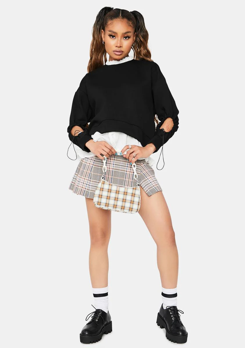 What's The Tea Keyhole Cutout Sweater - Image 3