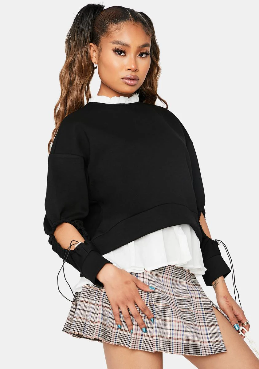 What's The Tea Keyhole Cutout Sweater - Image 4