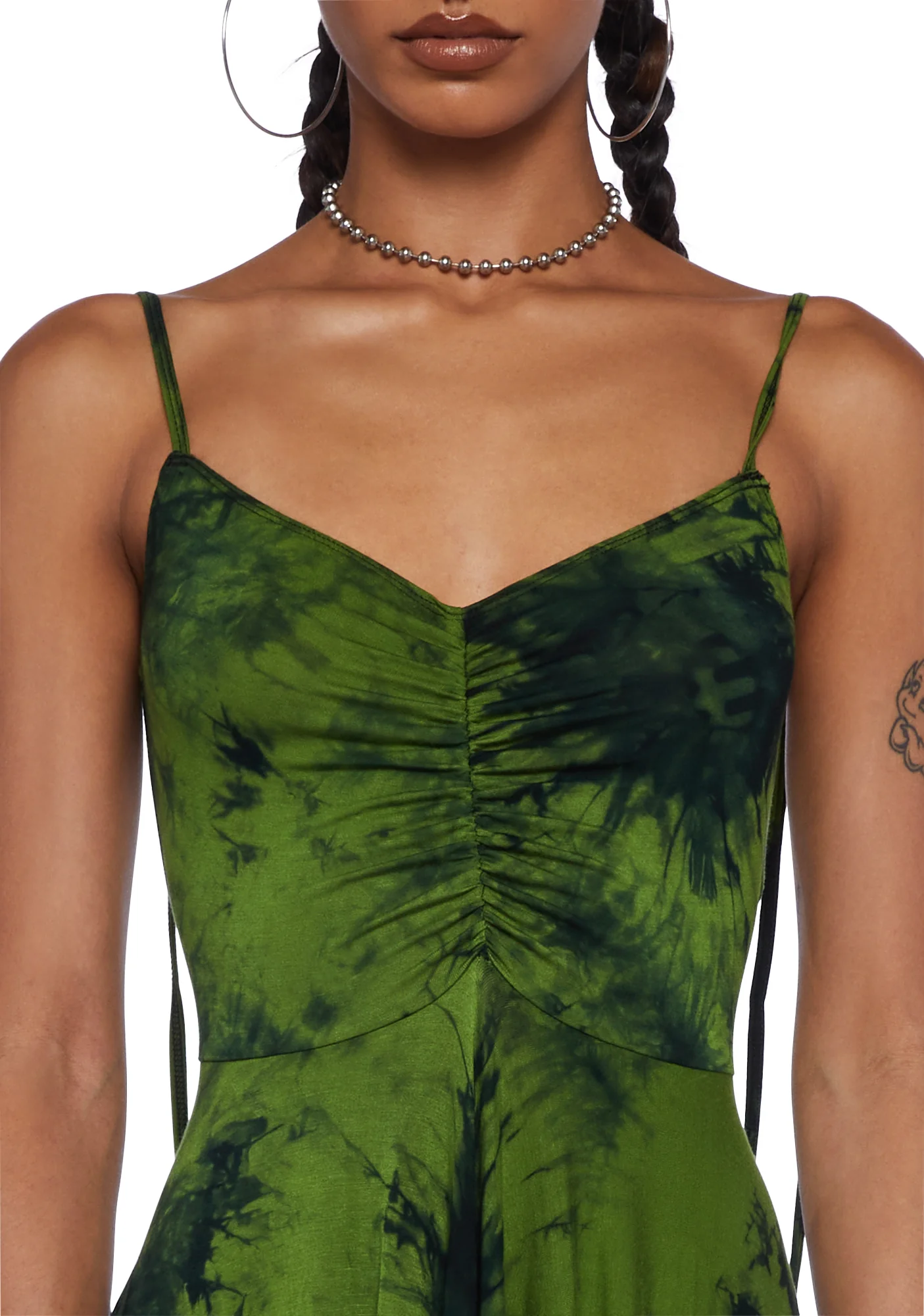 Wherever You Wander Midi Dress - Green - Image 2