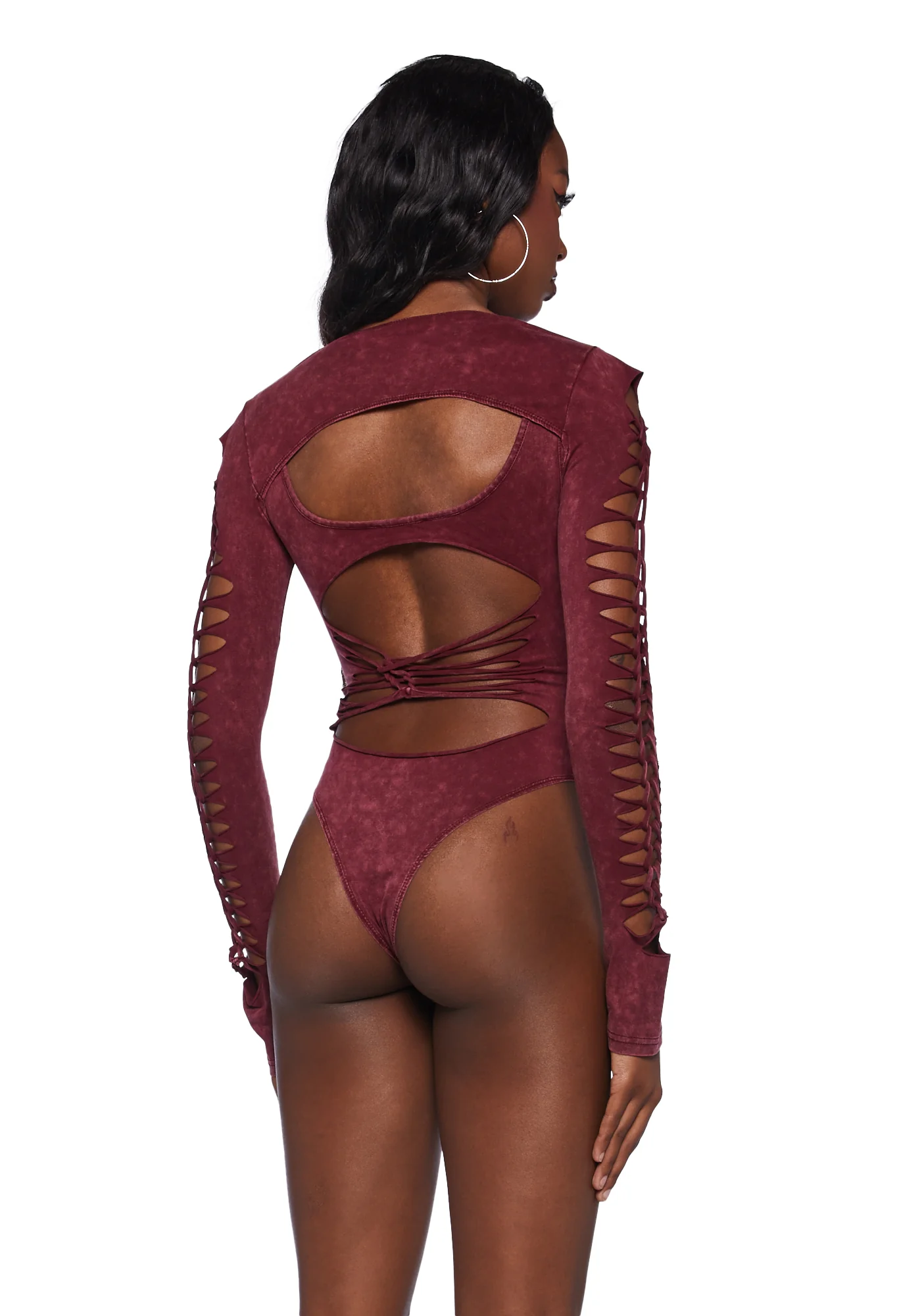 While I'm Young Bodysuit And Shrug Set- Red - Image 2