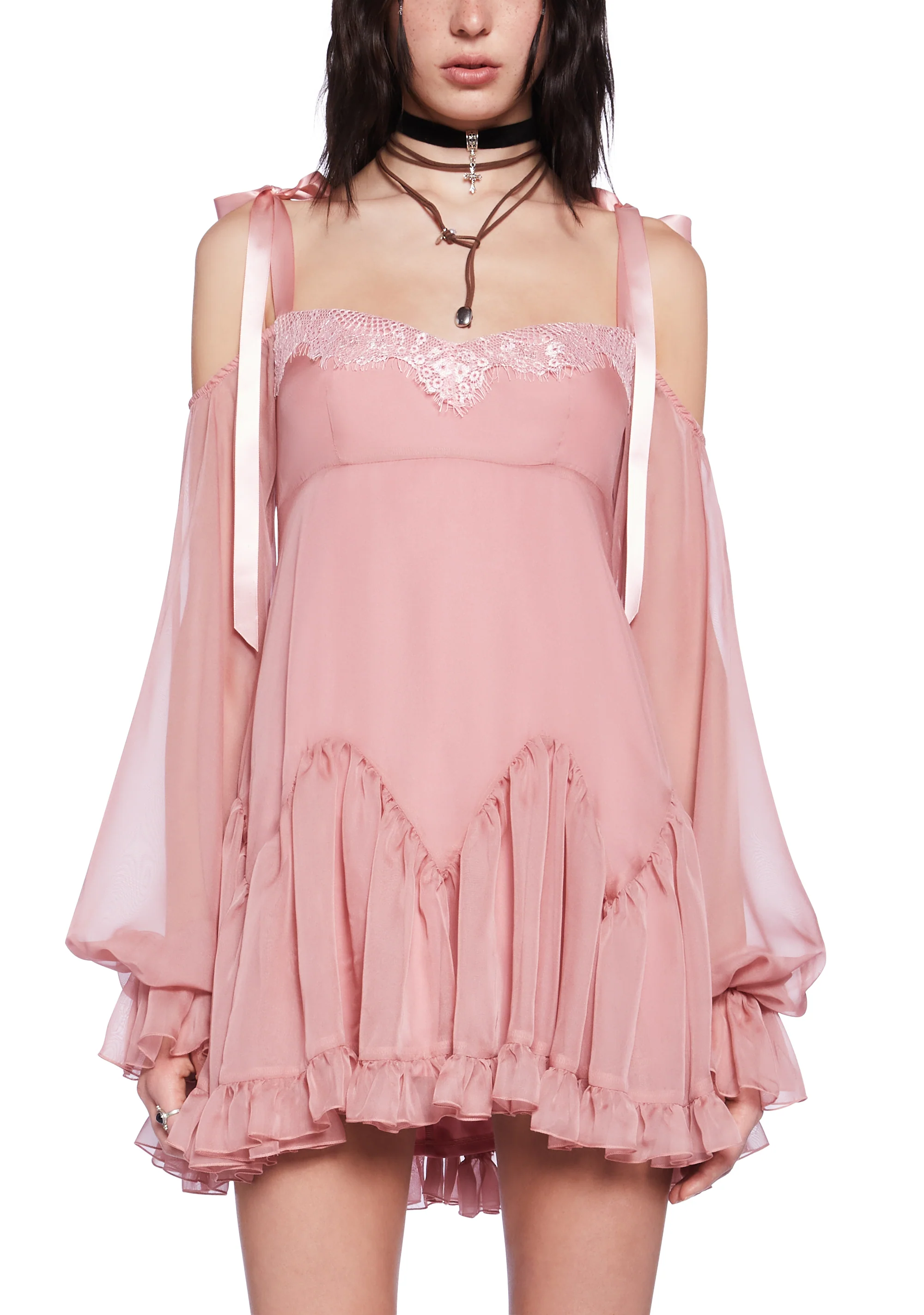 Whirlwind Radiance Mini Dress - Pink - Image 5