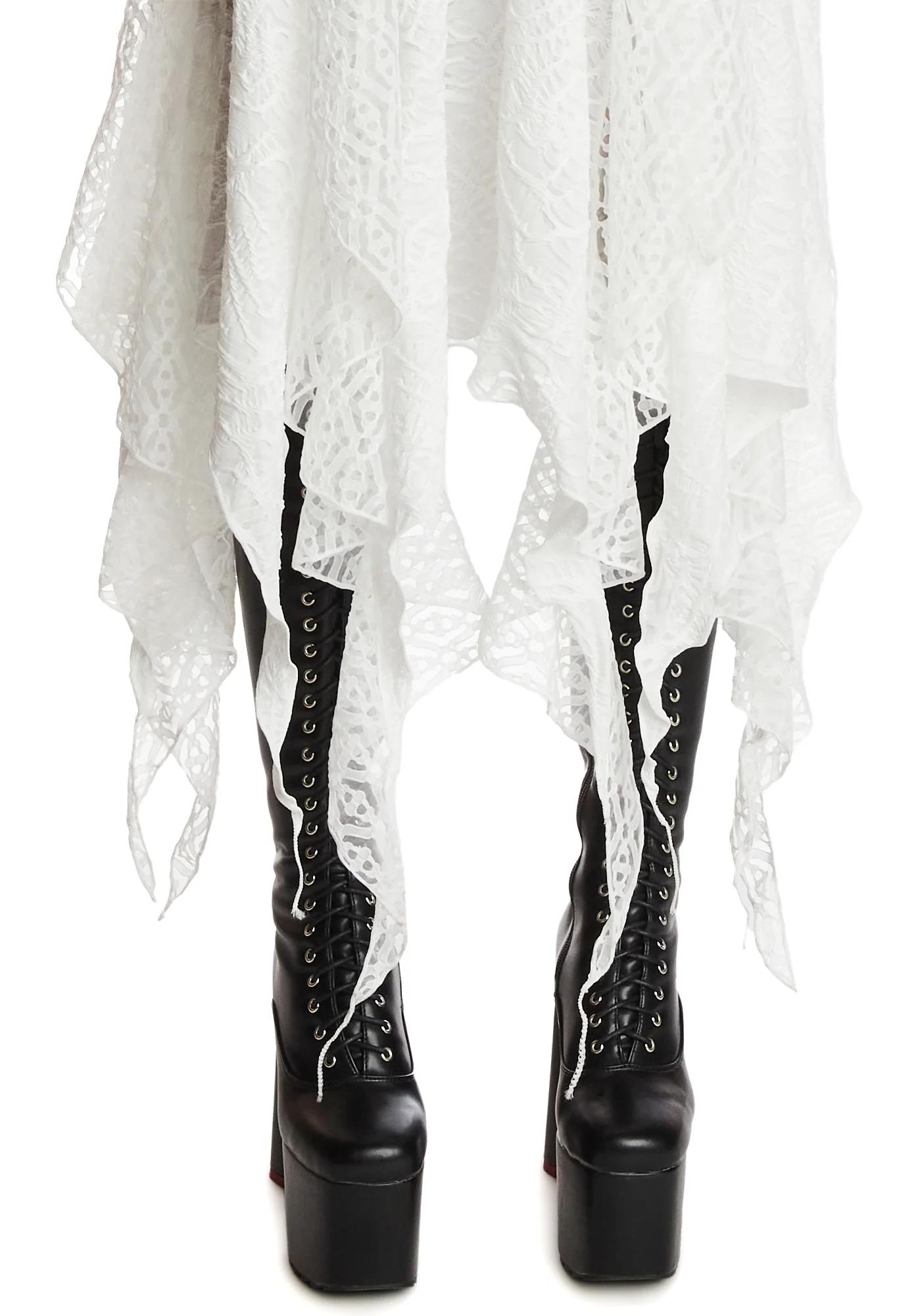 White Ghost Cutout Details Maxi Dress - Image 2