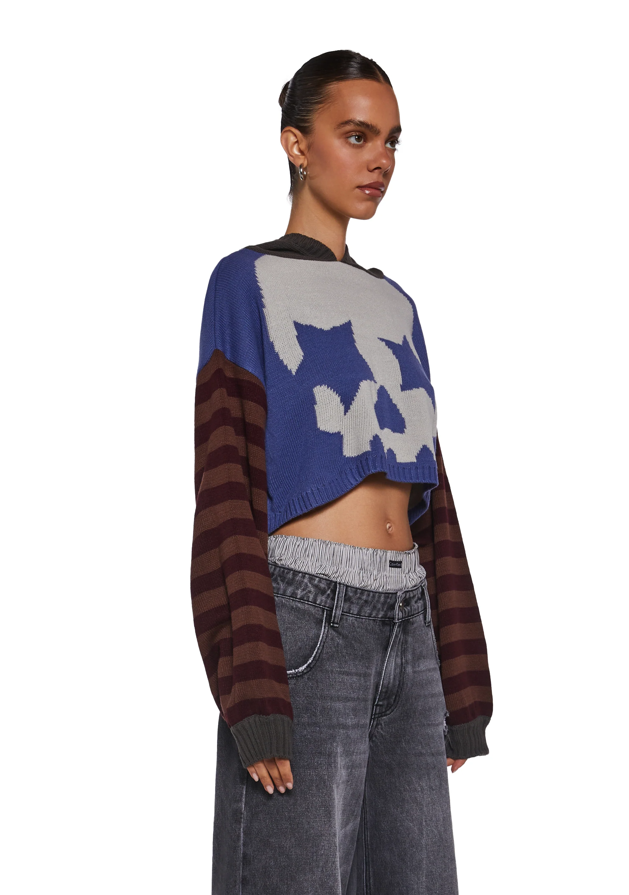 Who Invited You Cropped Hoodie - Image 3