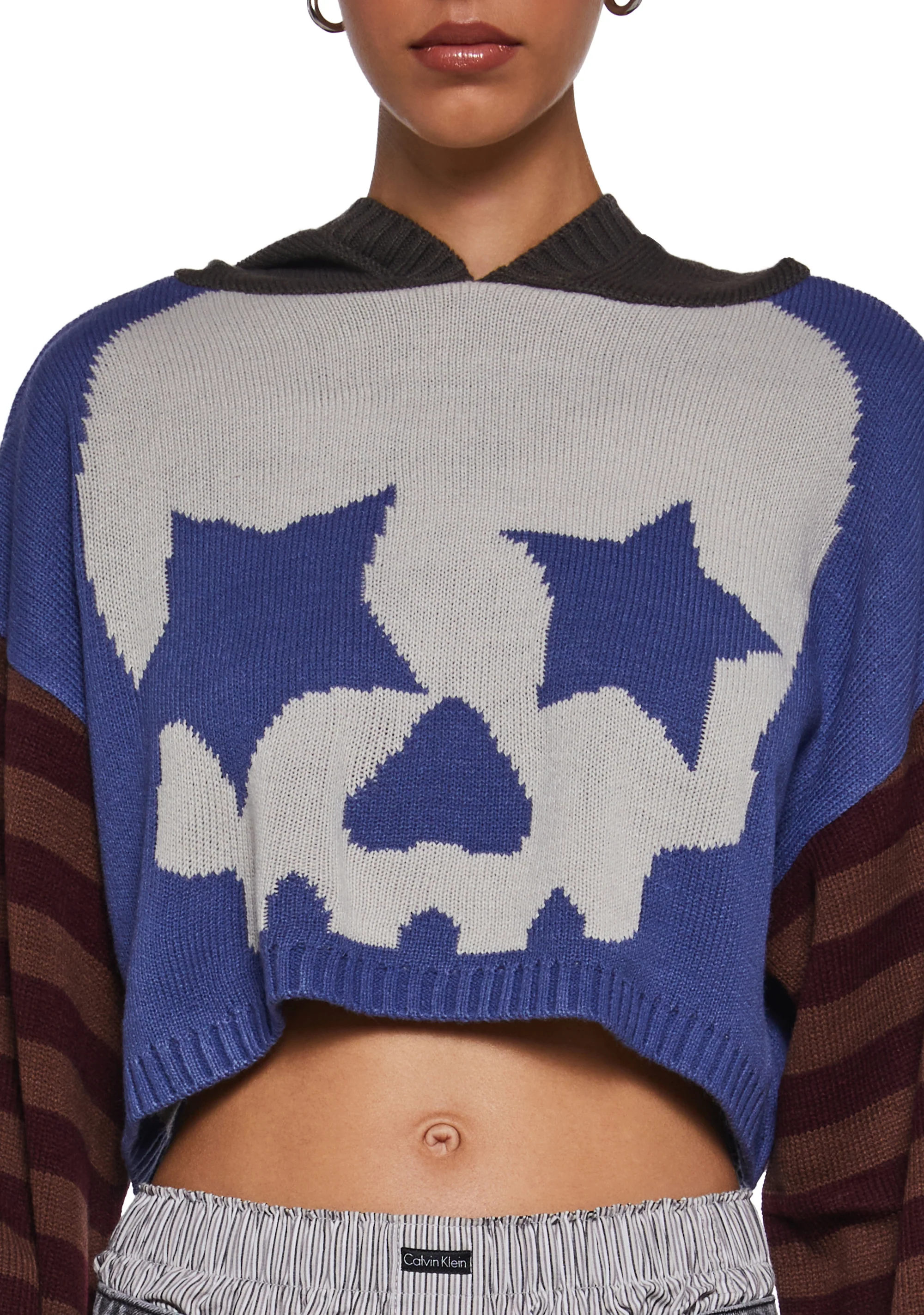 Who Invited You Cropped Hoodie - Image 6