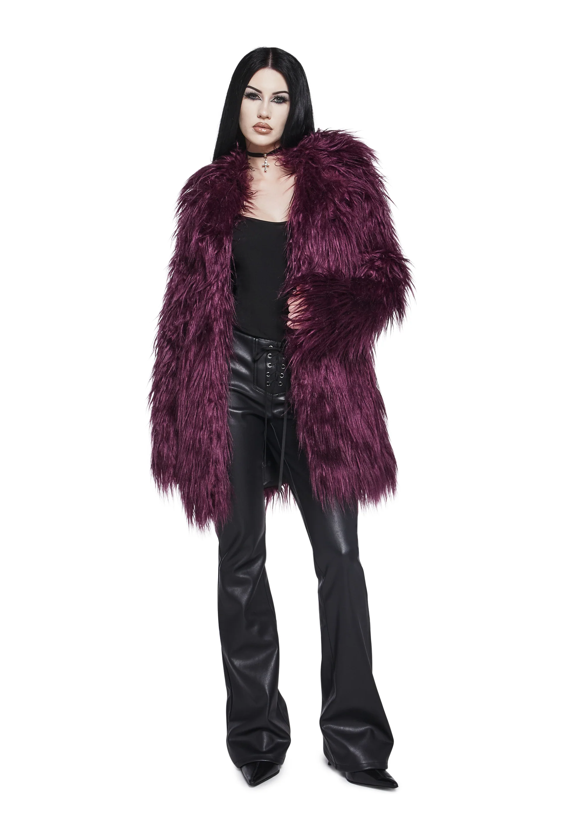 Grim Grace Shag Faux Fur Jacket - Image 2