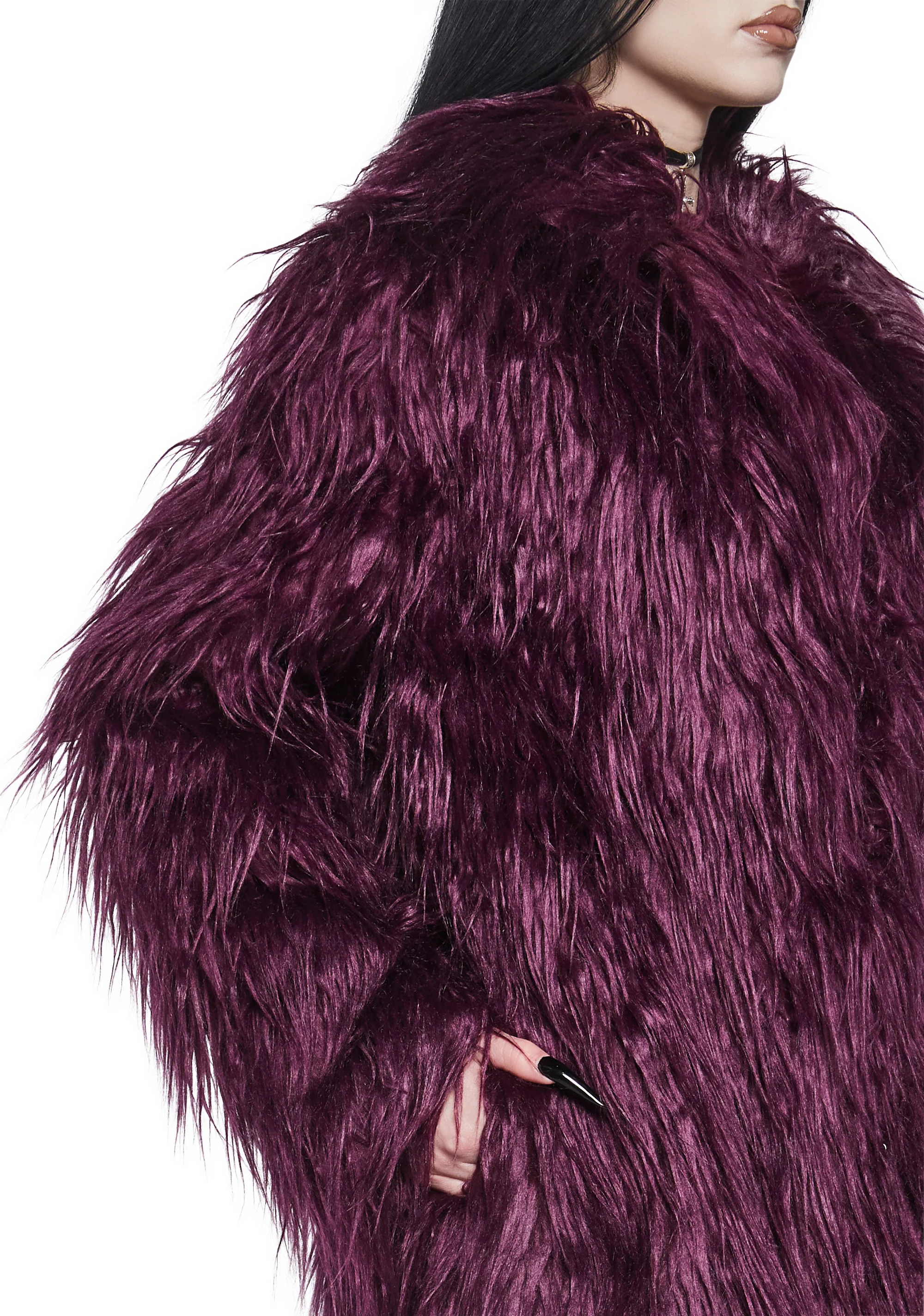 Grim Grace Shag Faux Fur Jacket - Image 5