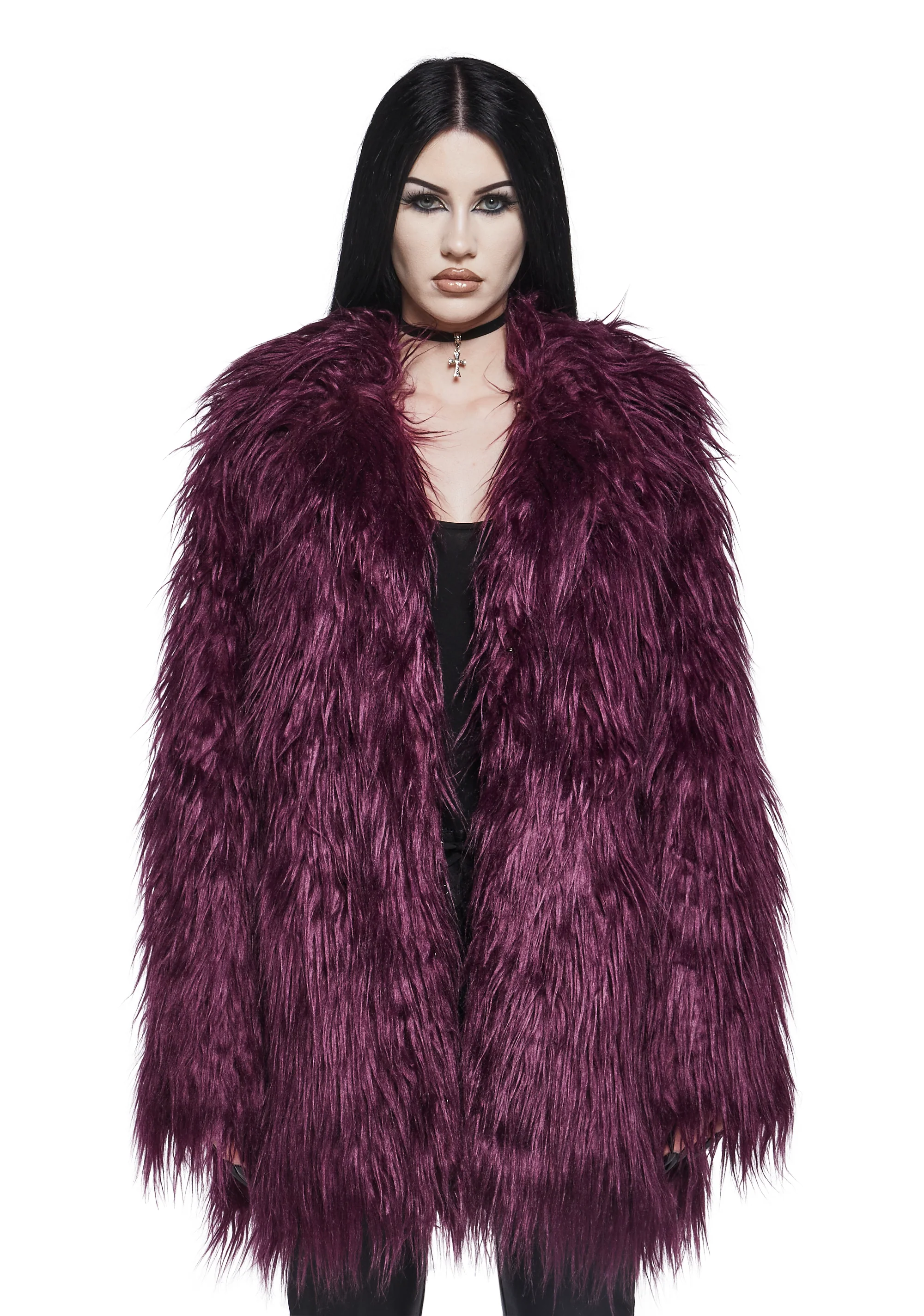 Grim Grace Shag Faux Fur Jacket - Image 6