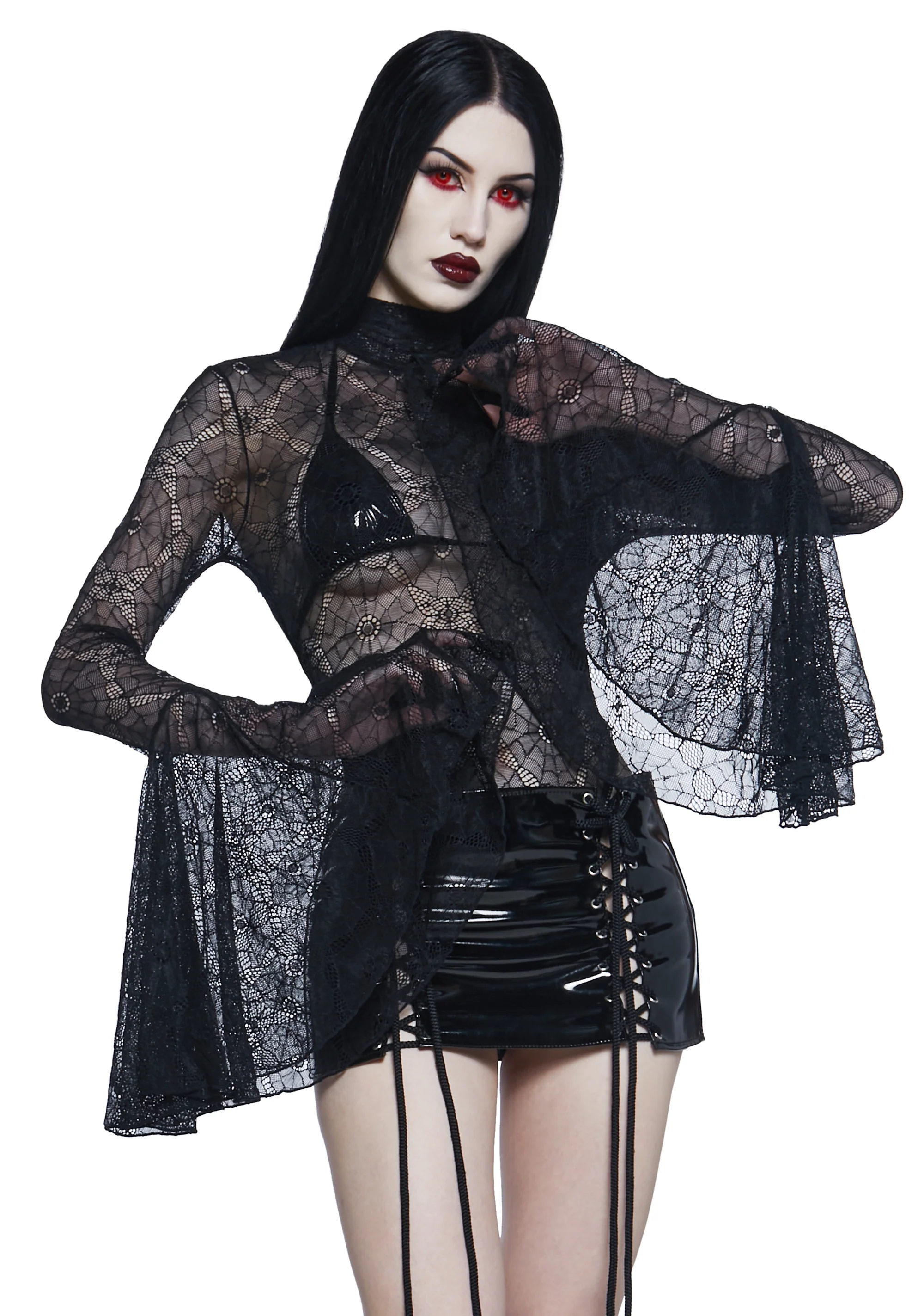 Widow's Mark Lace Teddy - Image 5