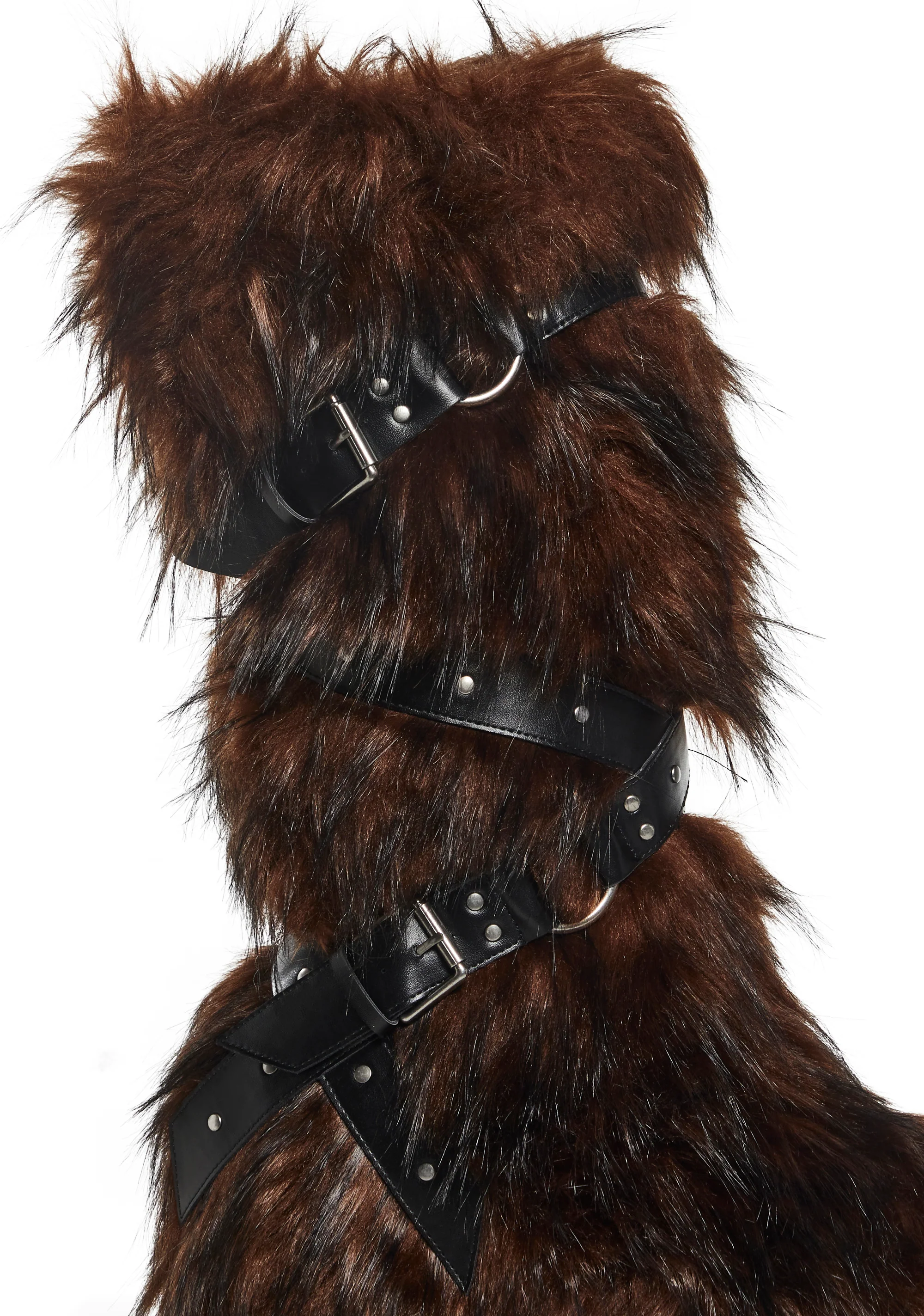 Wild Instincts Faux Fur Boots - Chocolate - Image 2