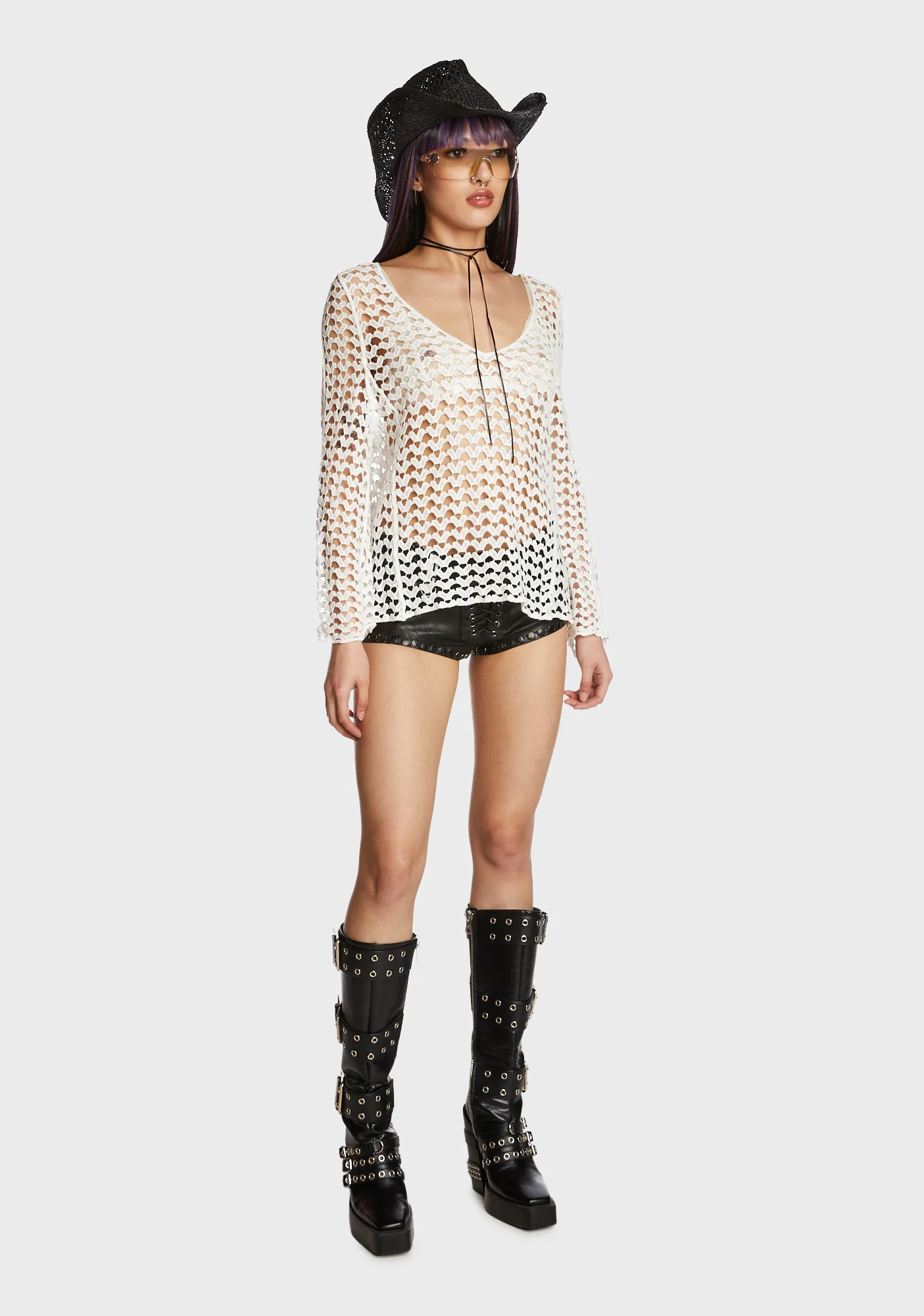 Wild Play Crochet Sweater - Image 3