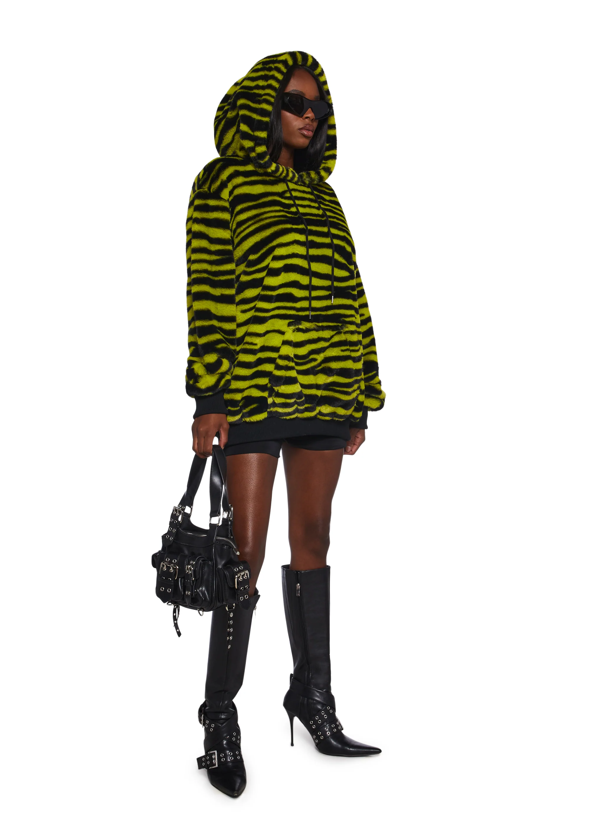 Wild Streak Faux Fur Hoodie - Image 2
