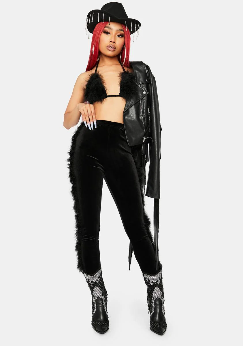 Wild Times Faux Fur Pant Set - Image 2