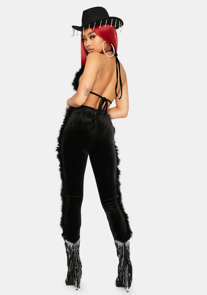 Wild Times Faux Fur Pant Set - Image 4