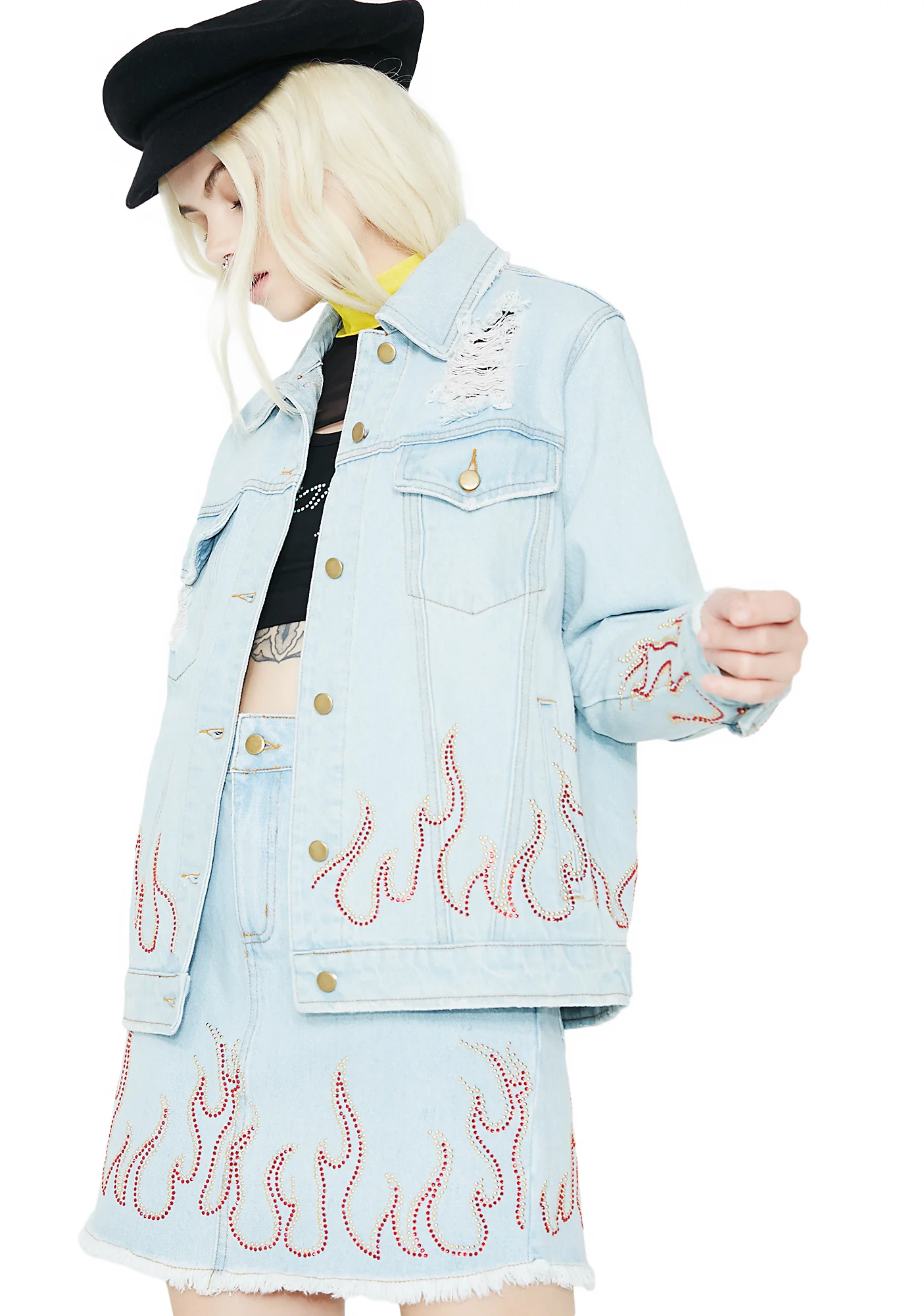 Wildfire Distressed Denim Jacket - Image 4