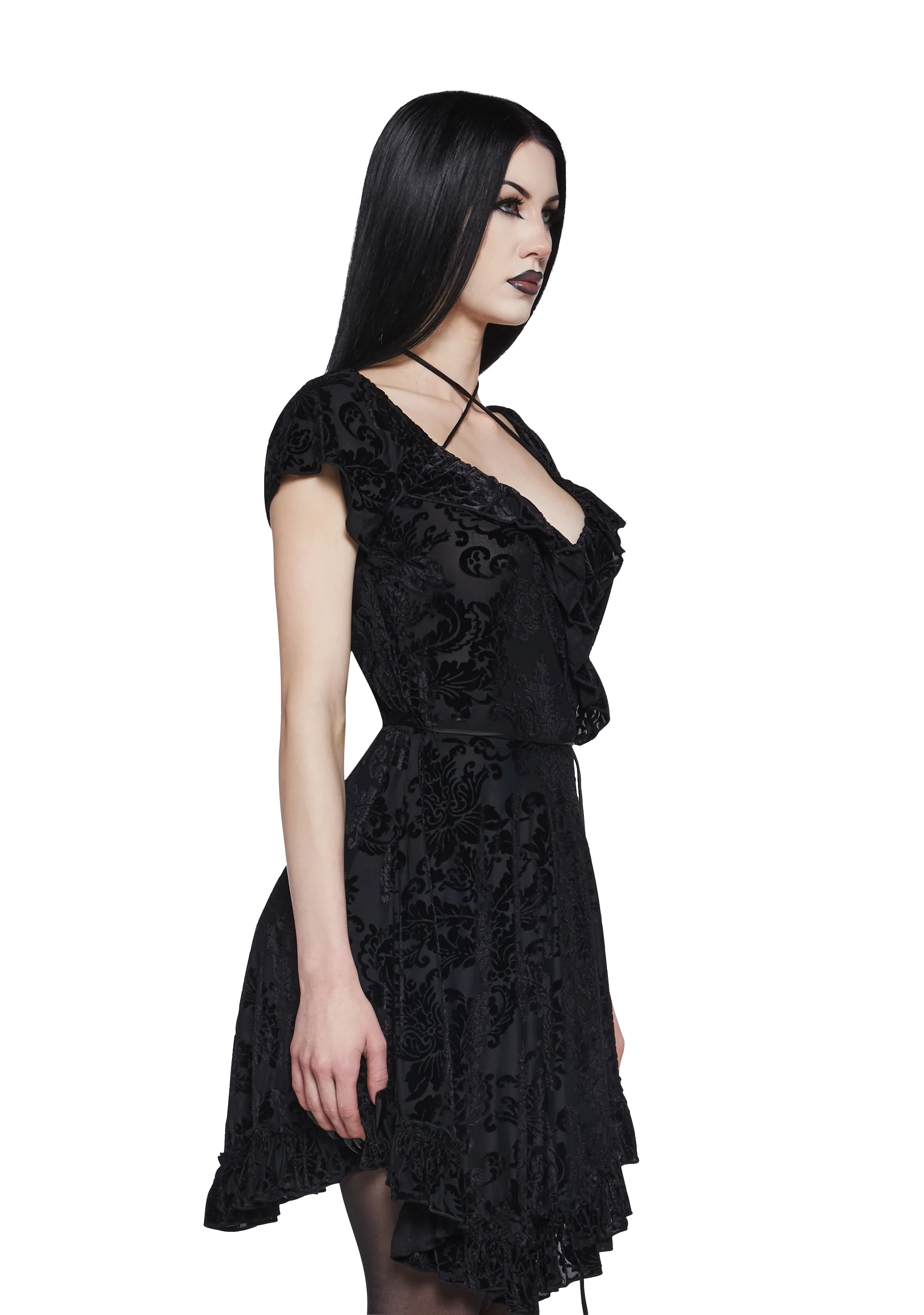 Wildflower Dreams Wrap Dress - Black - Image 3