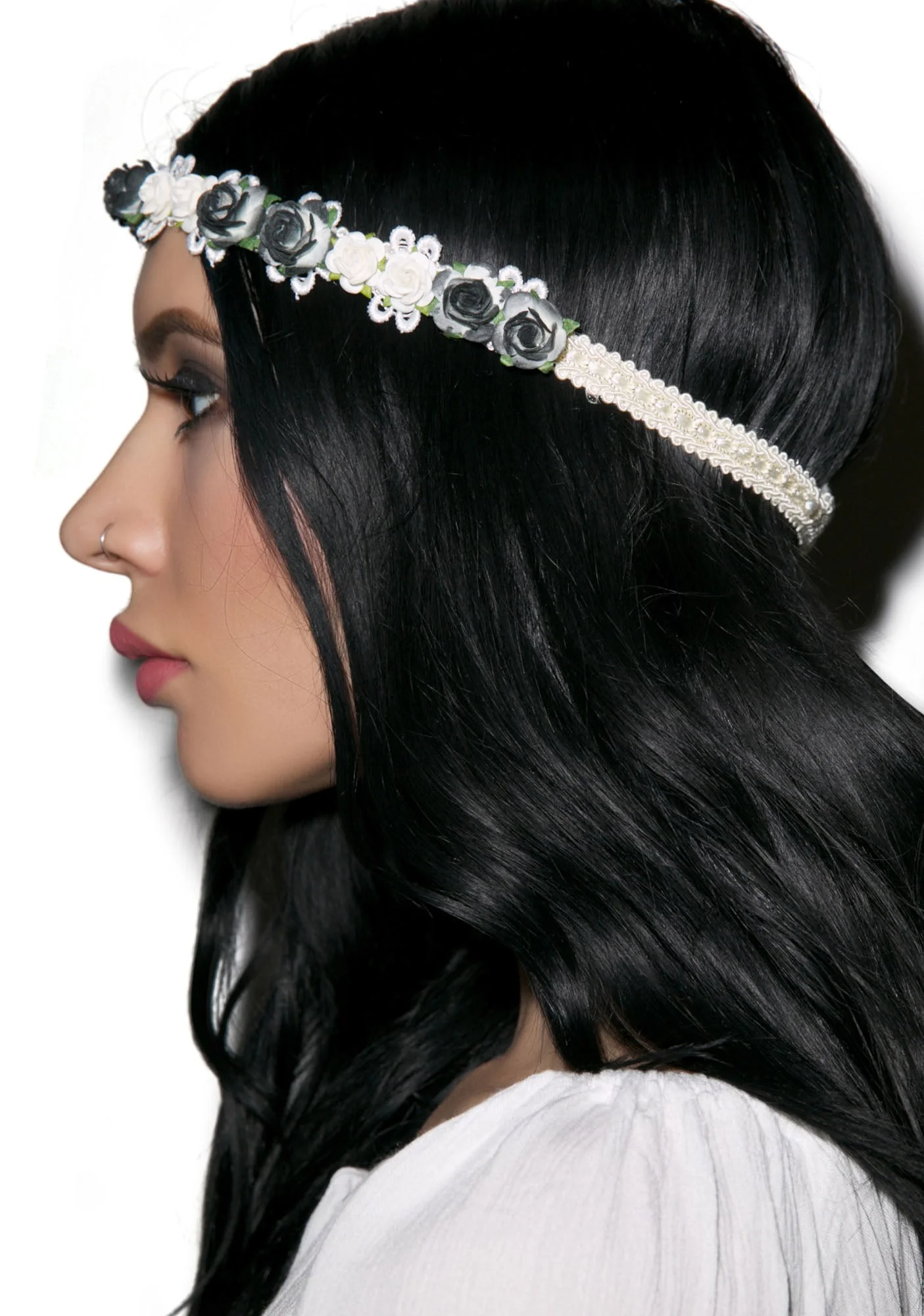 Wildwood Floral Headband - Black - Image 12