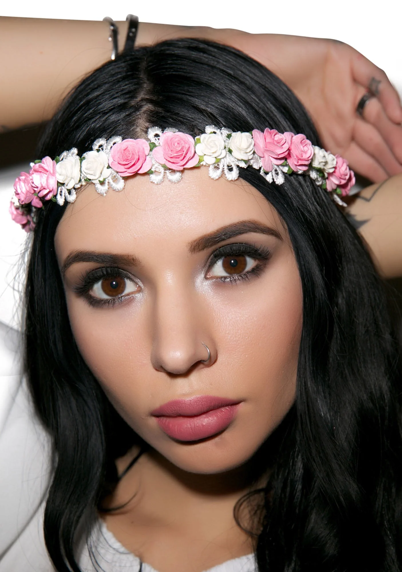 Wildwood Floral Headband - Black - Image 9
