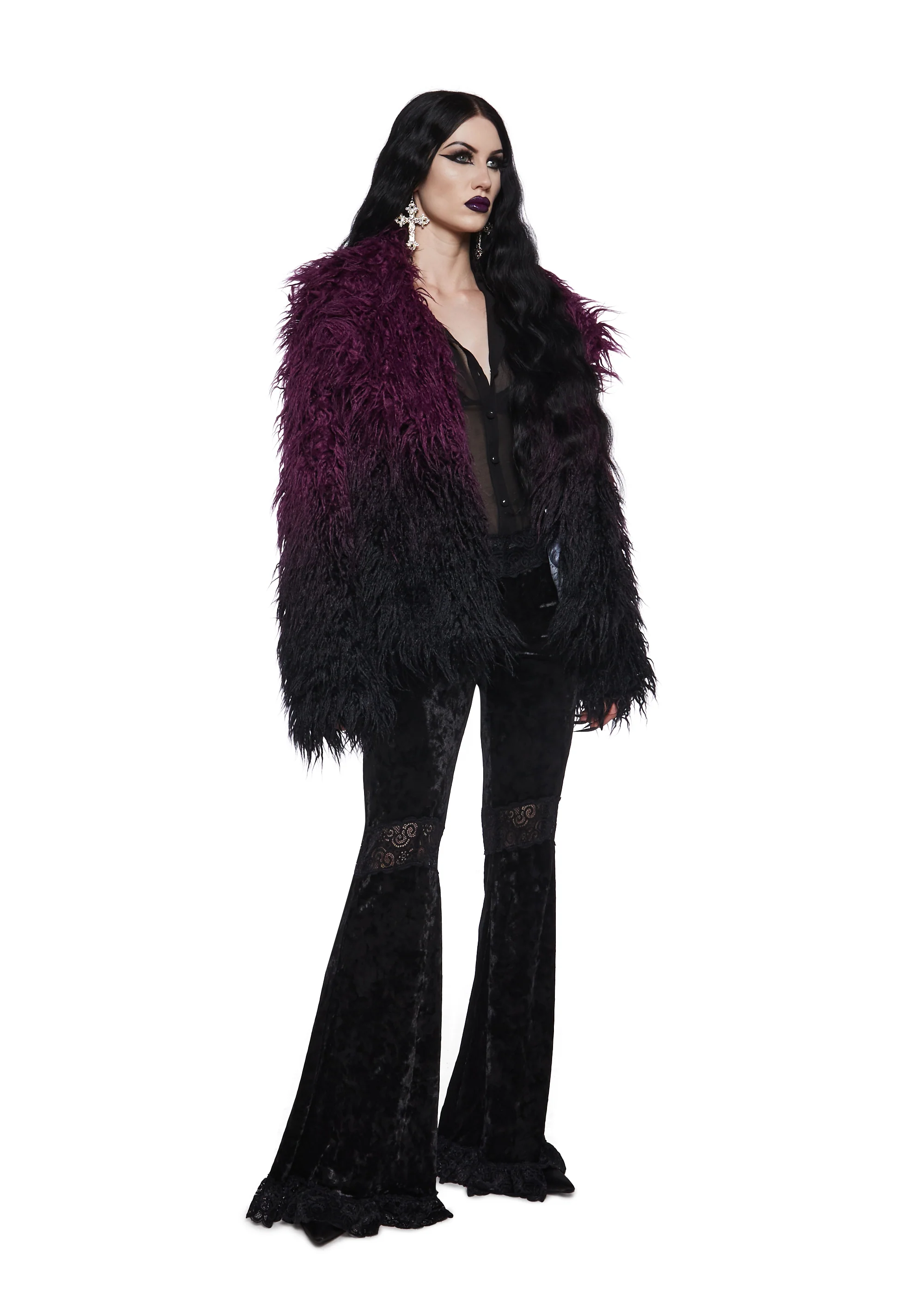 I'd Die Again Ombre Jacket- Purple - Image 2