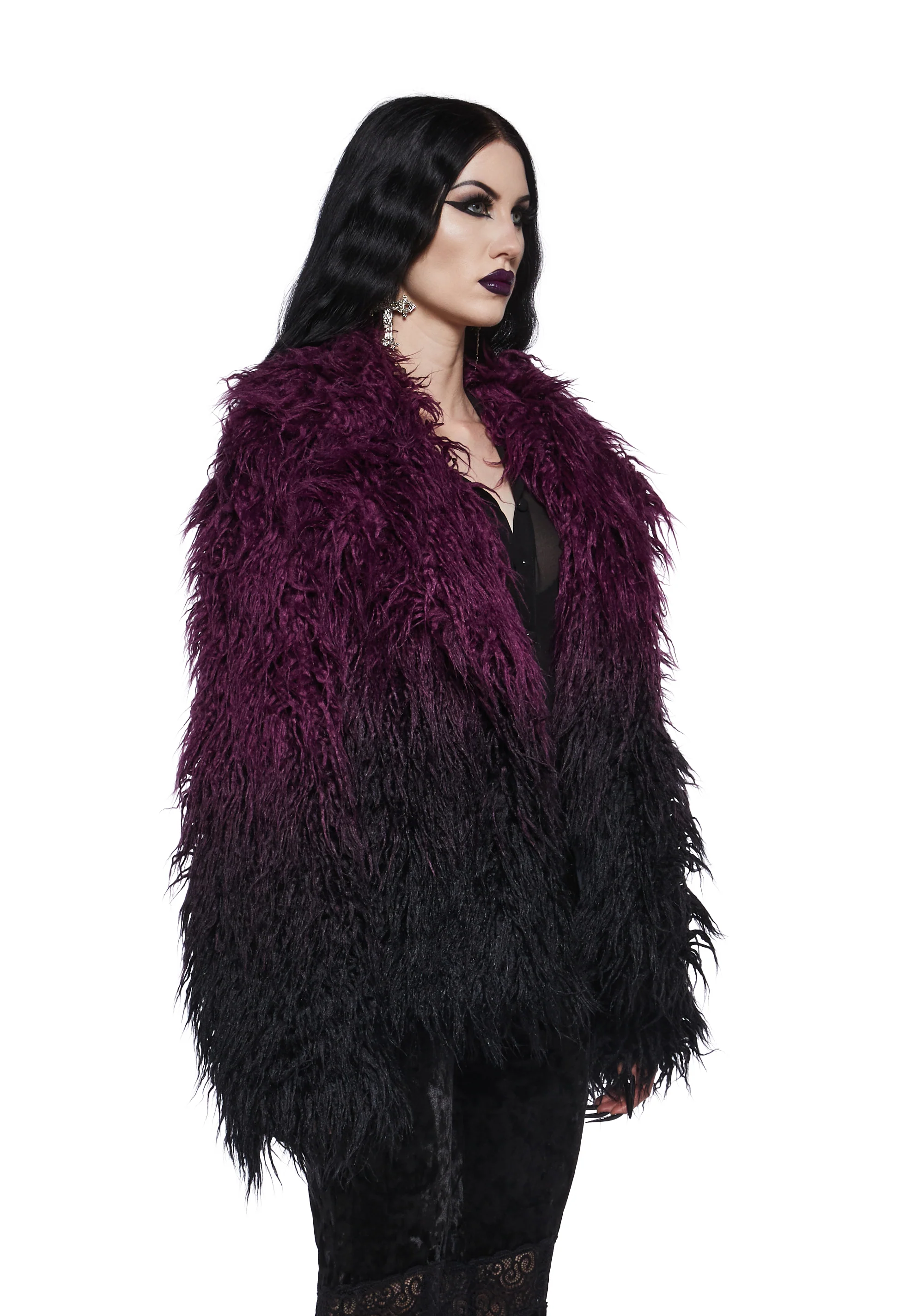 I'd Die Again Ombre Jacket- Purple - Image 3
