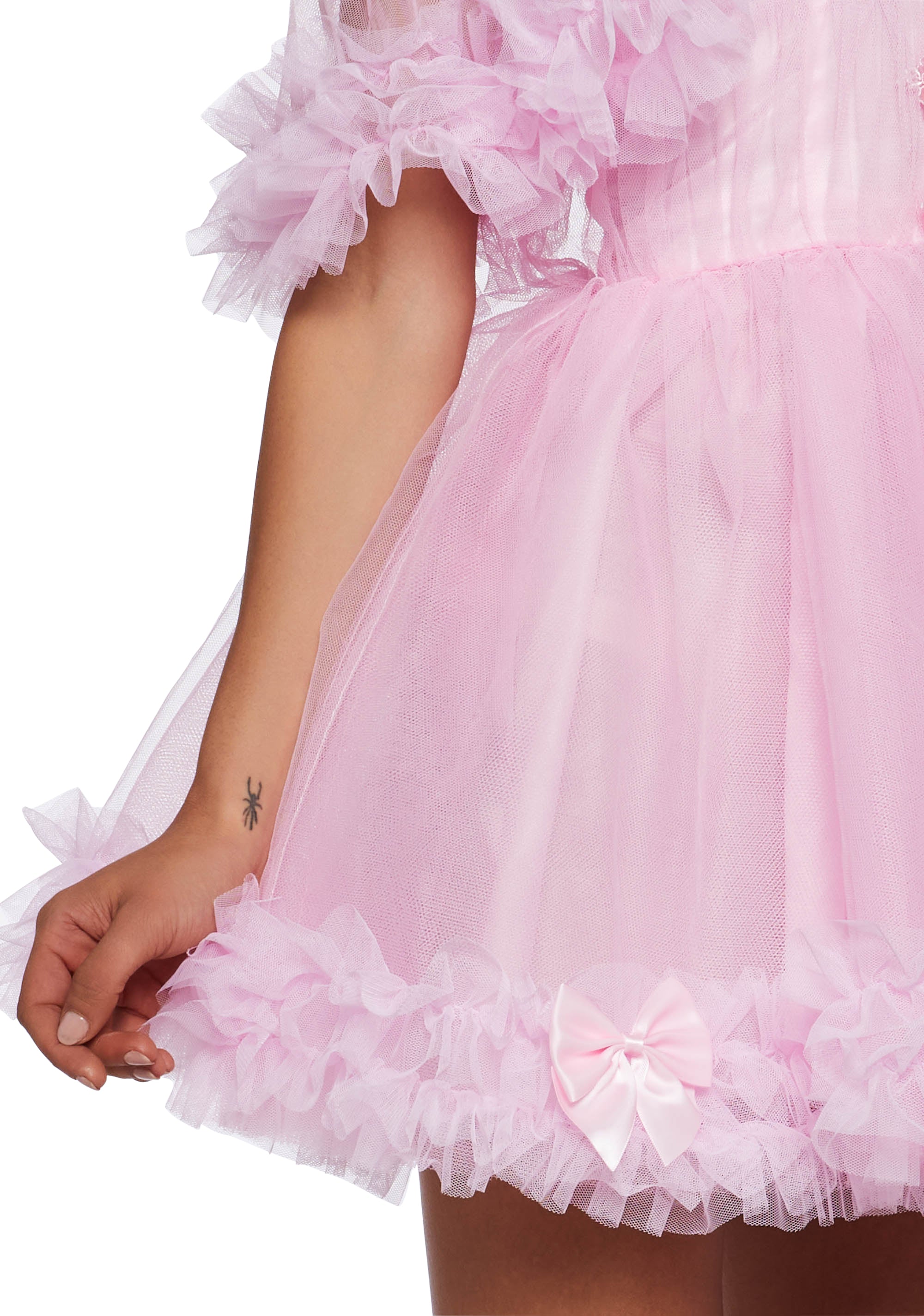 Winter Rose Mini Dress - Pink - Image 6