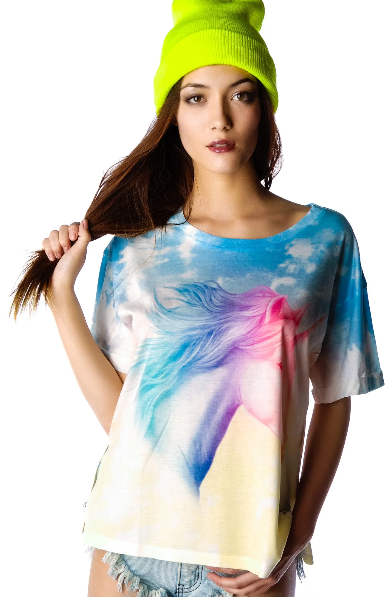 Wish Upon A Rainbow Unicorn Tee - Pink - Image 9