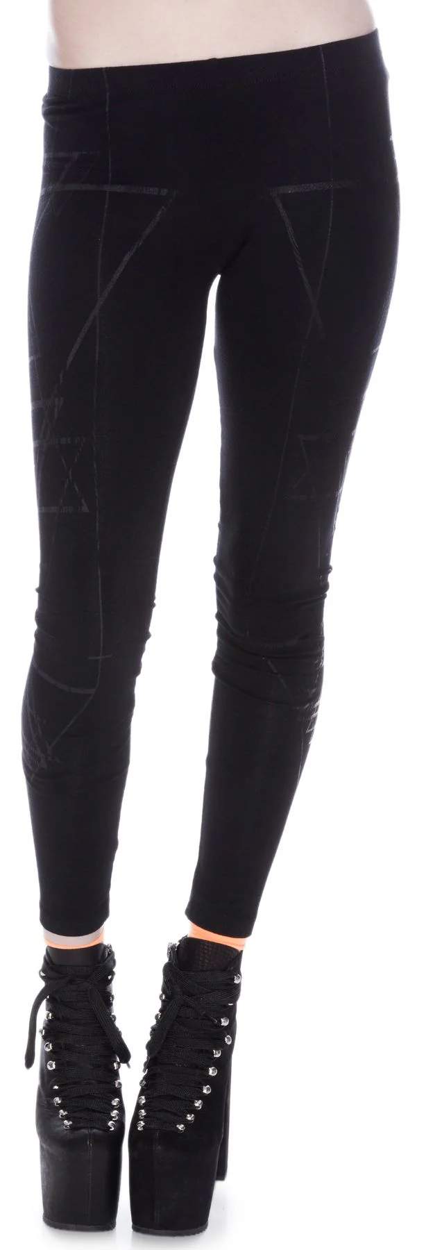Witch House Screenprint Leggings - Image 2