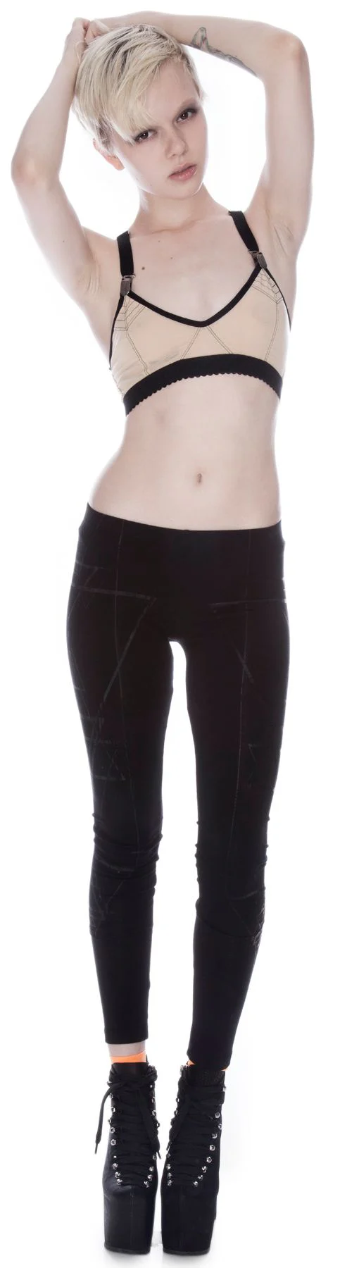 Witch House Screenprint Leggings - Image 4