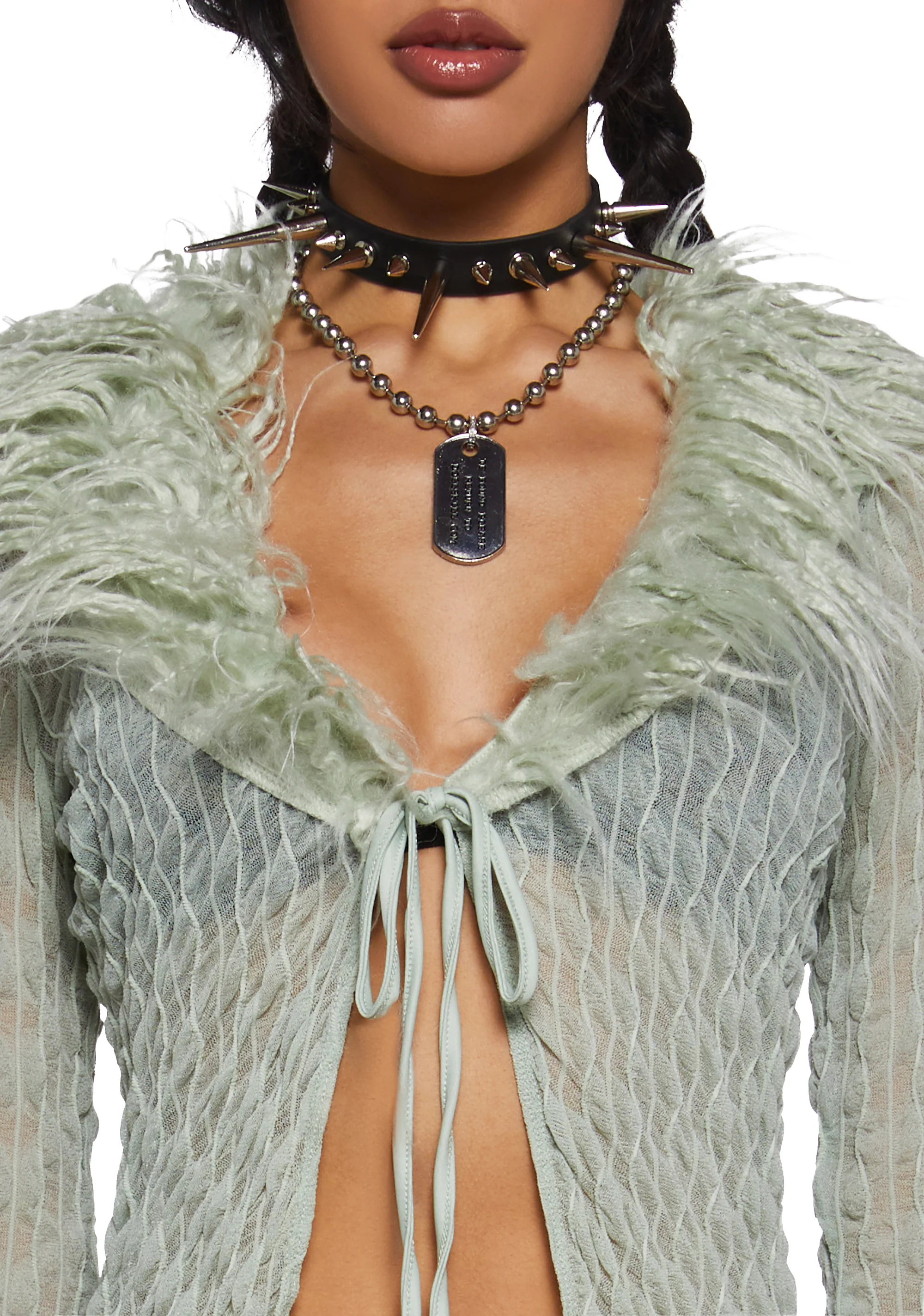 With The Band Knit Cardigan - Sage - Image 5