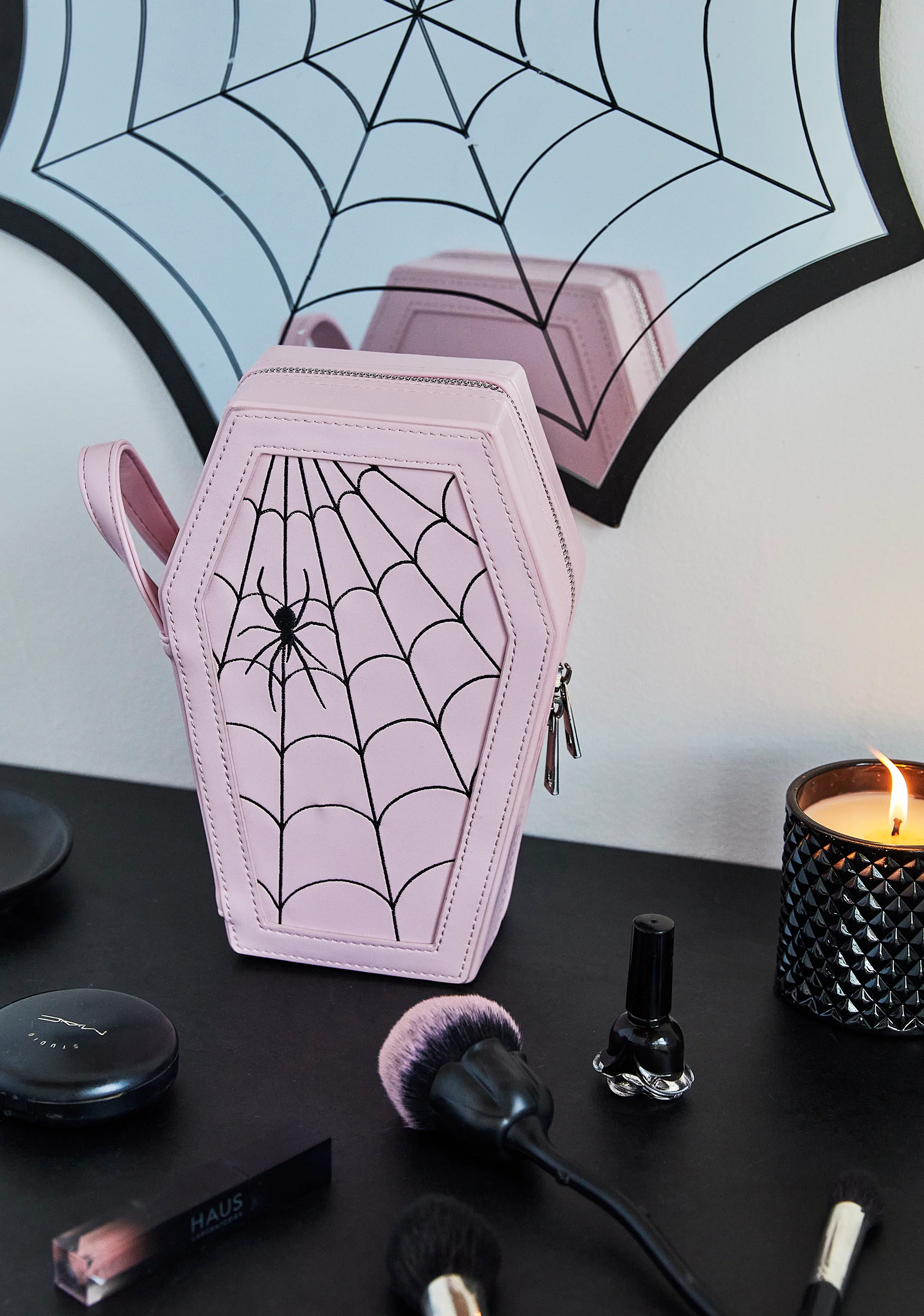 Woefully Webbed Coffin Makeup Bag - Image 2