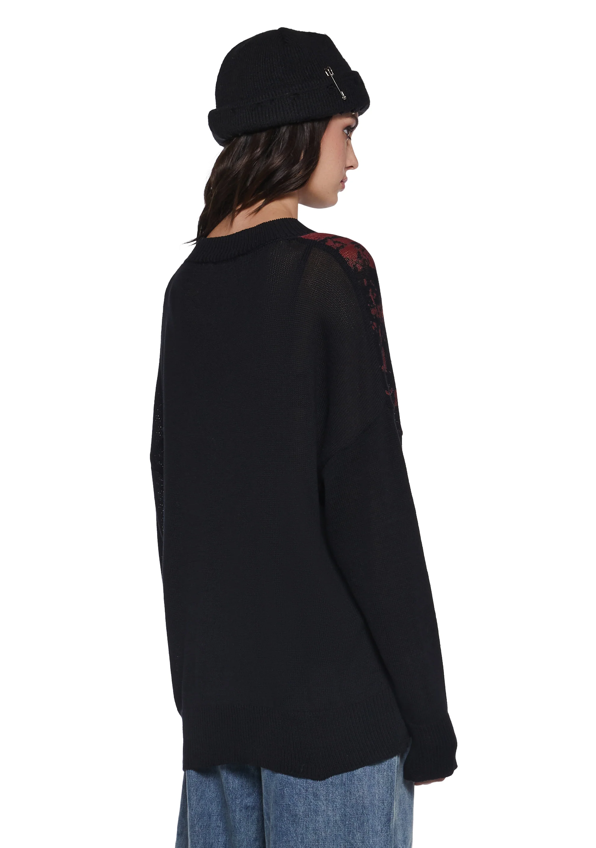 Wolf Pack Oversized Sweater - Image 4