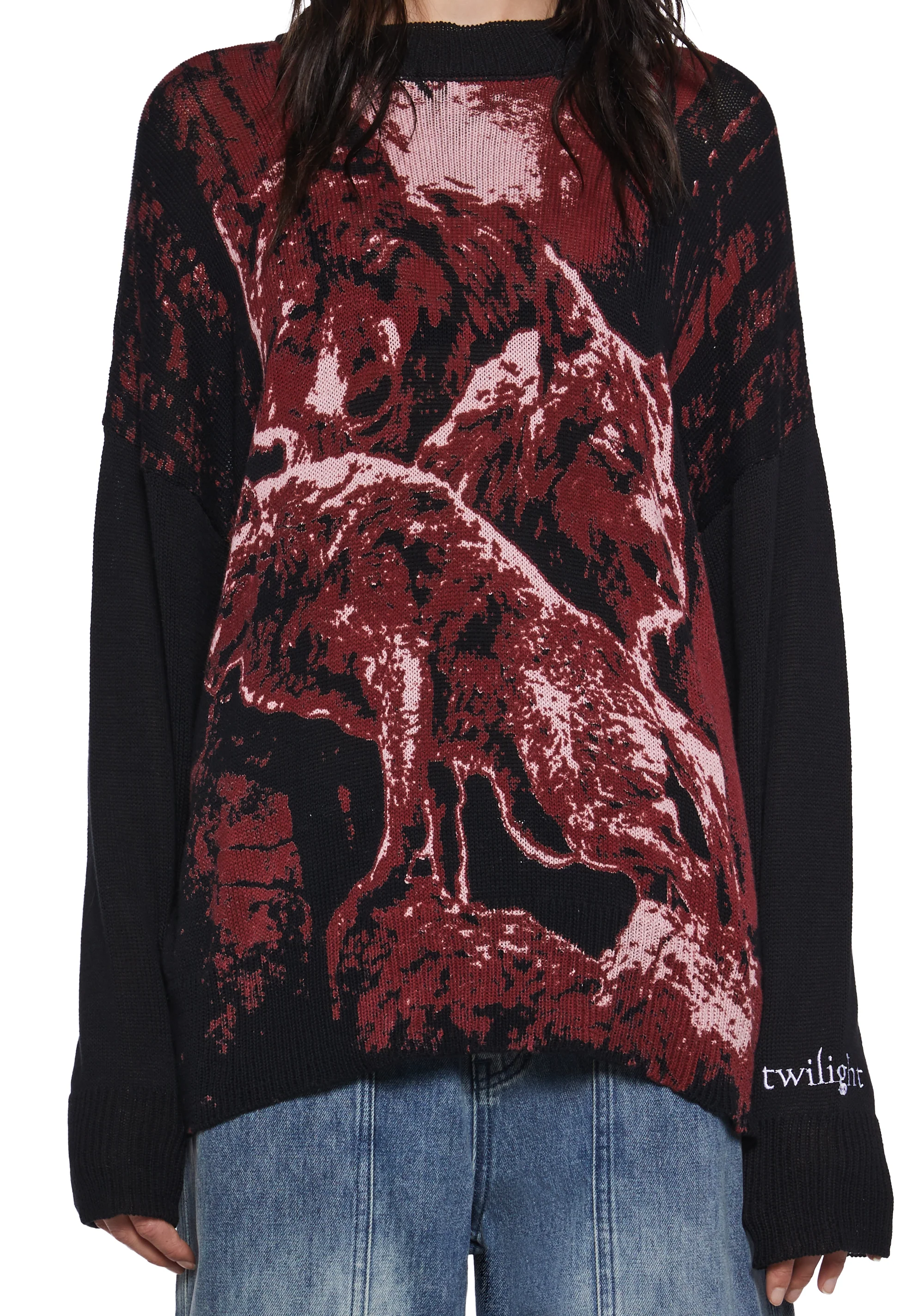 Wolf Pack Oversized Sweater - Image 5