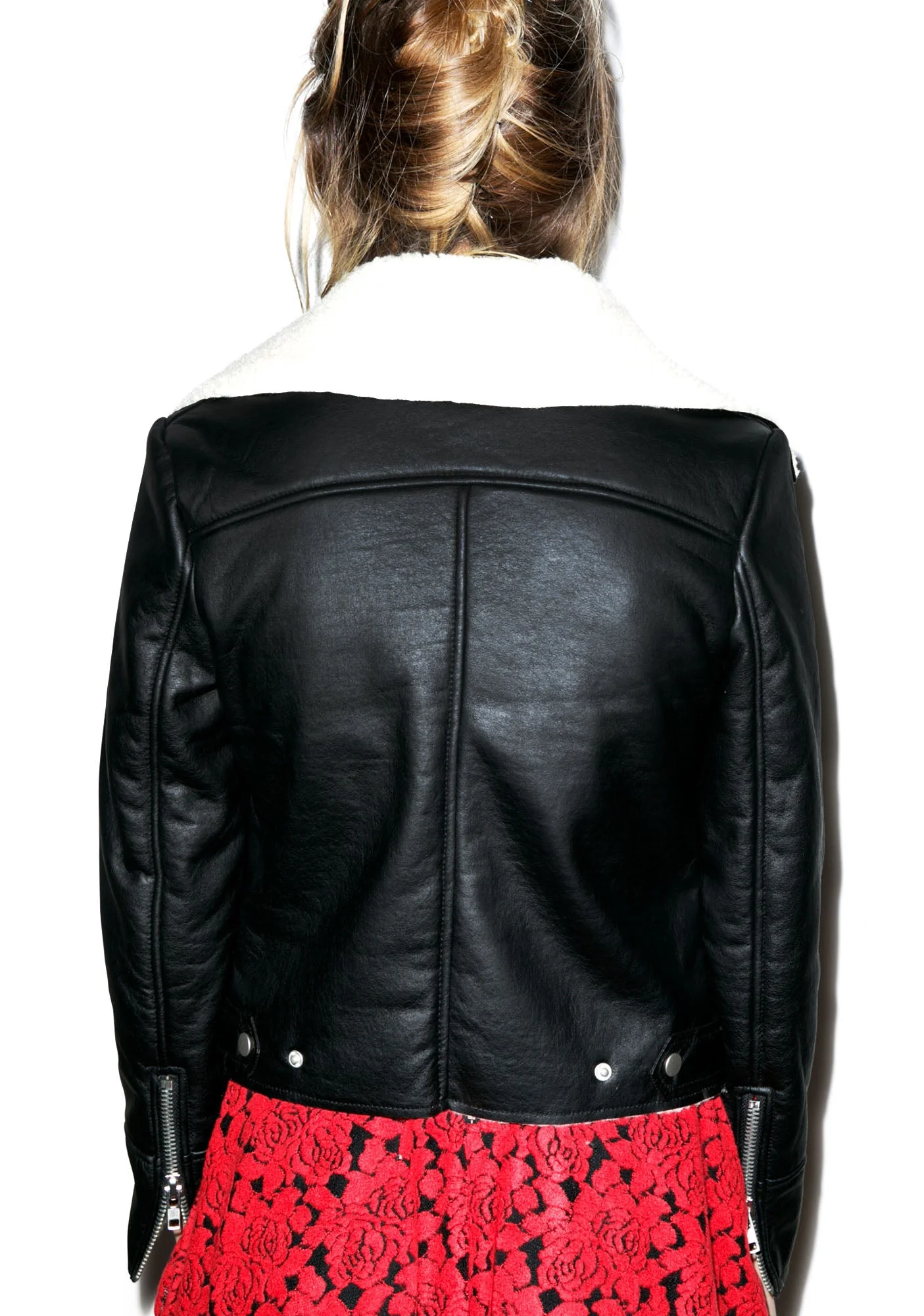 Woman Of The Shear Shearling Jacket - Light Pink - Image 6