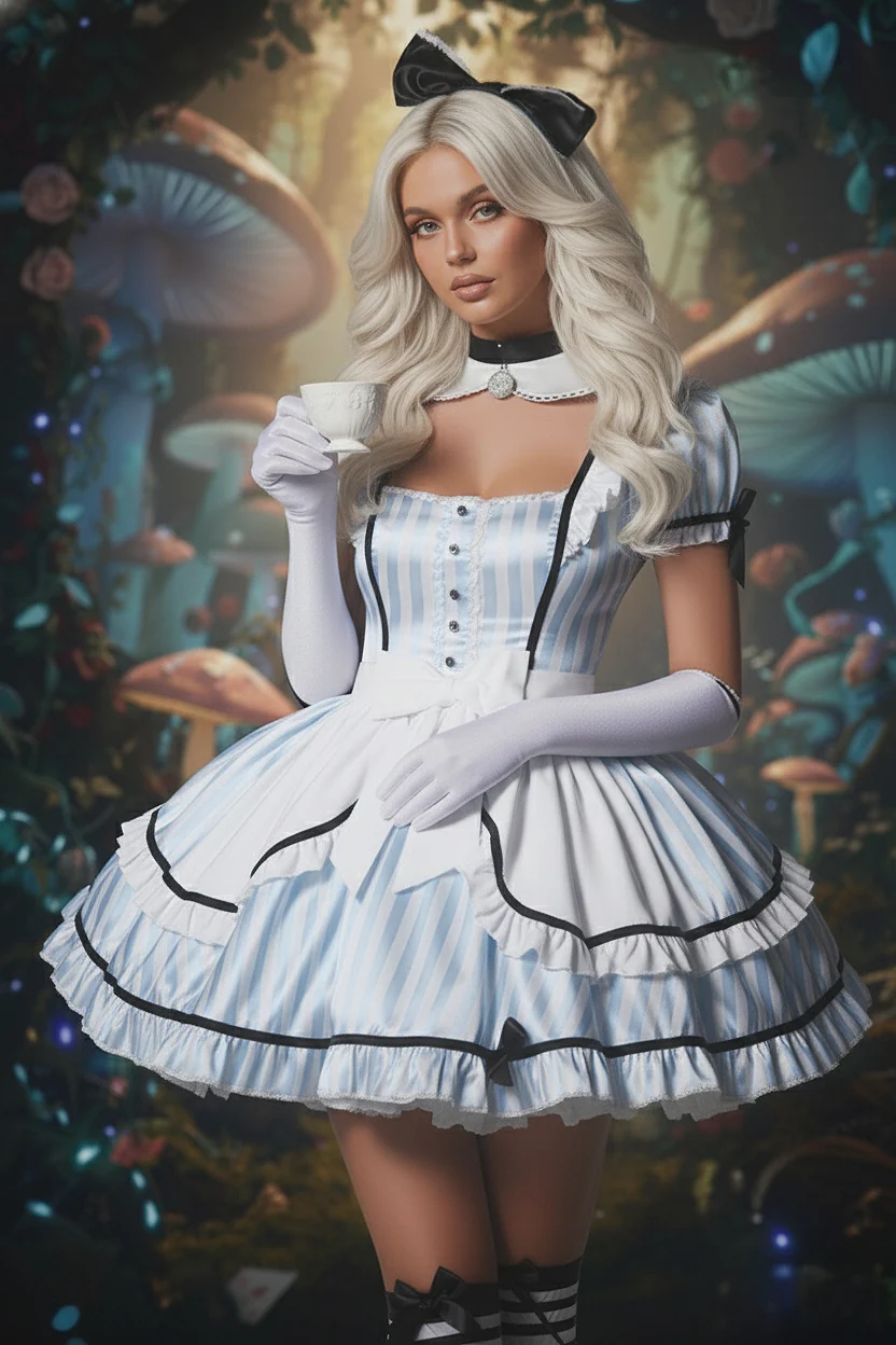 Wonderland Girl Costume Set - Image 8