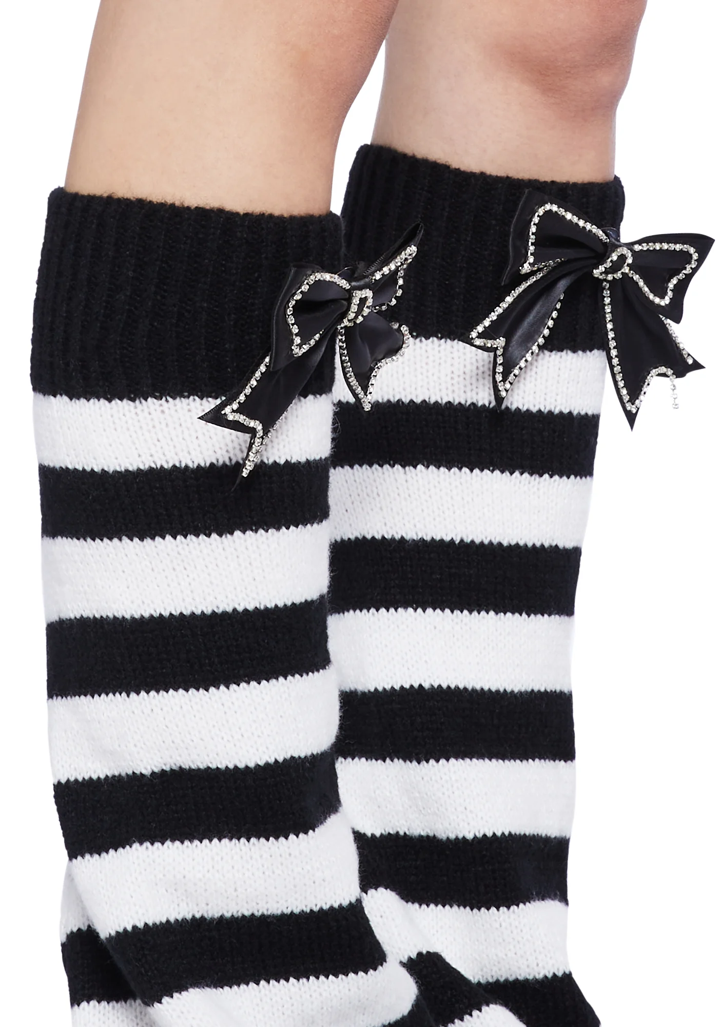 Wonderland Whirl Leg Warmers-Black - Image 2