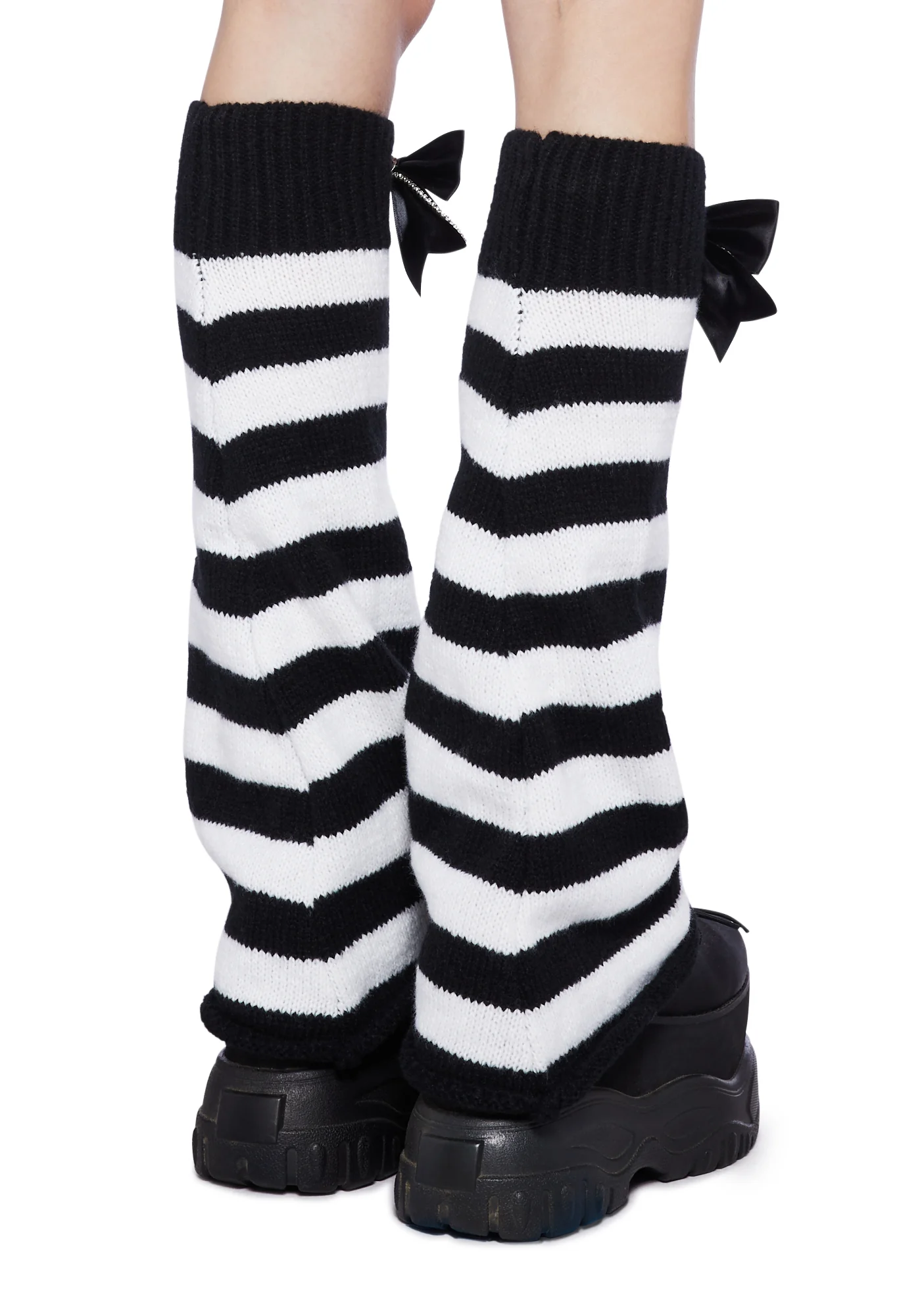 Wonderland Whirl Leg Warmers-Black - Image 4