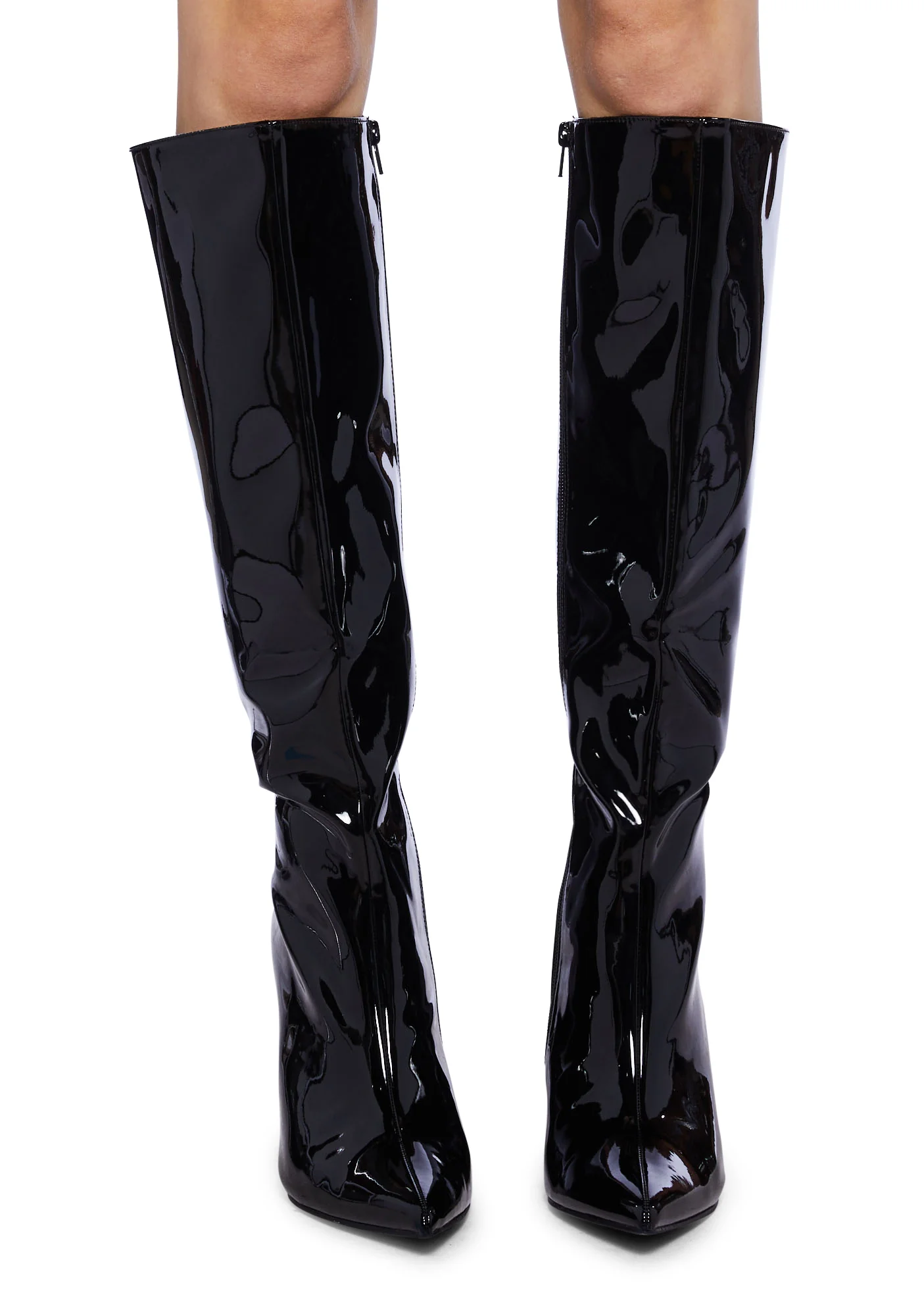 Work It Knee High Boots - Black - Image 3