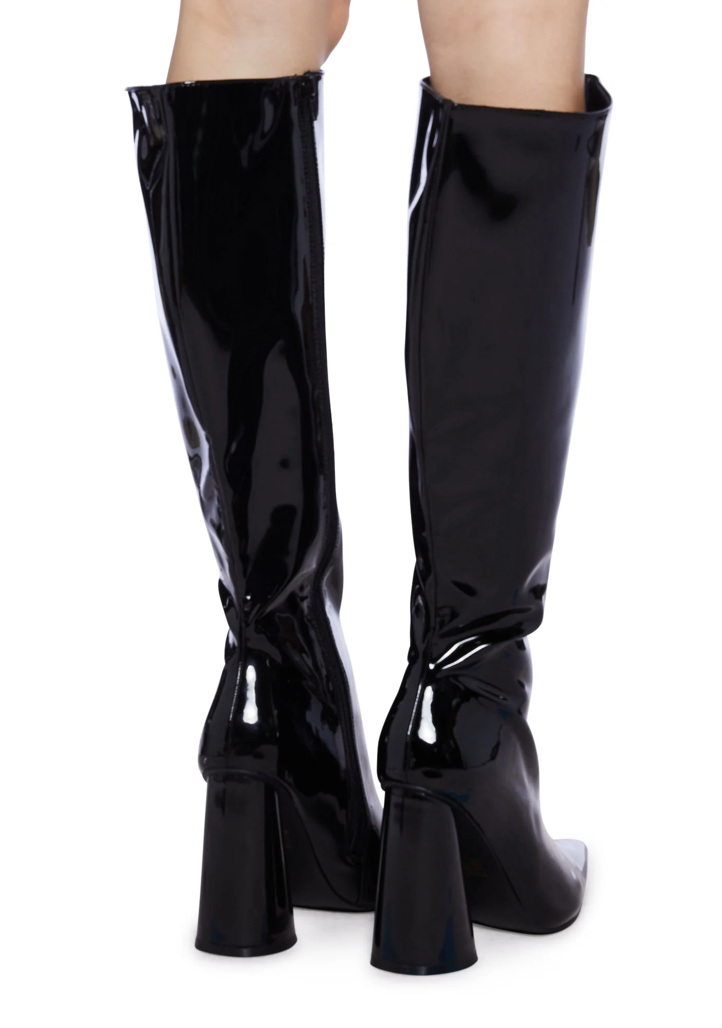 Work It Knee High Boots - Black - Image 4
