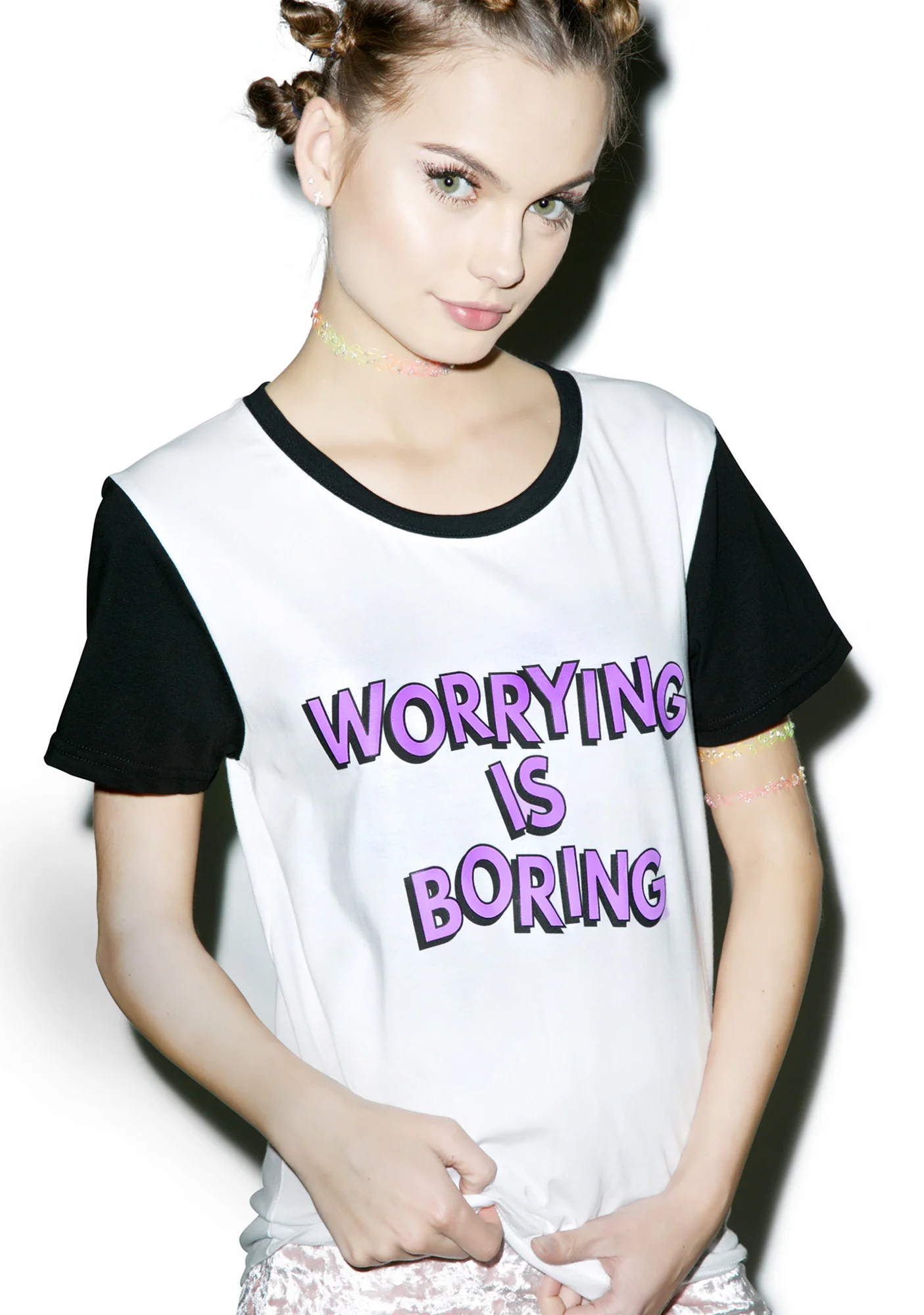 Worrying Is Boring Tee - Image 2