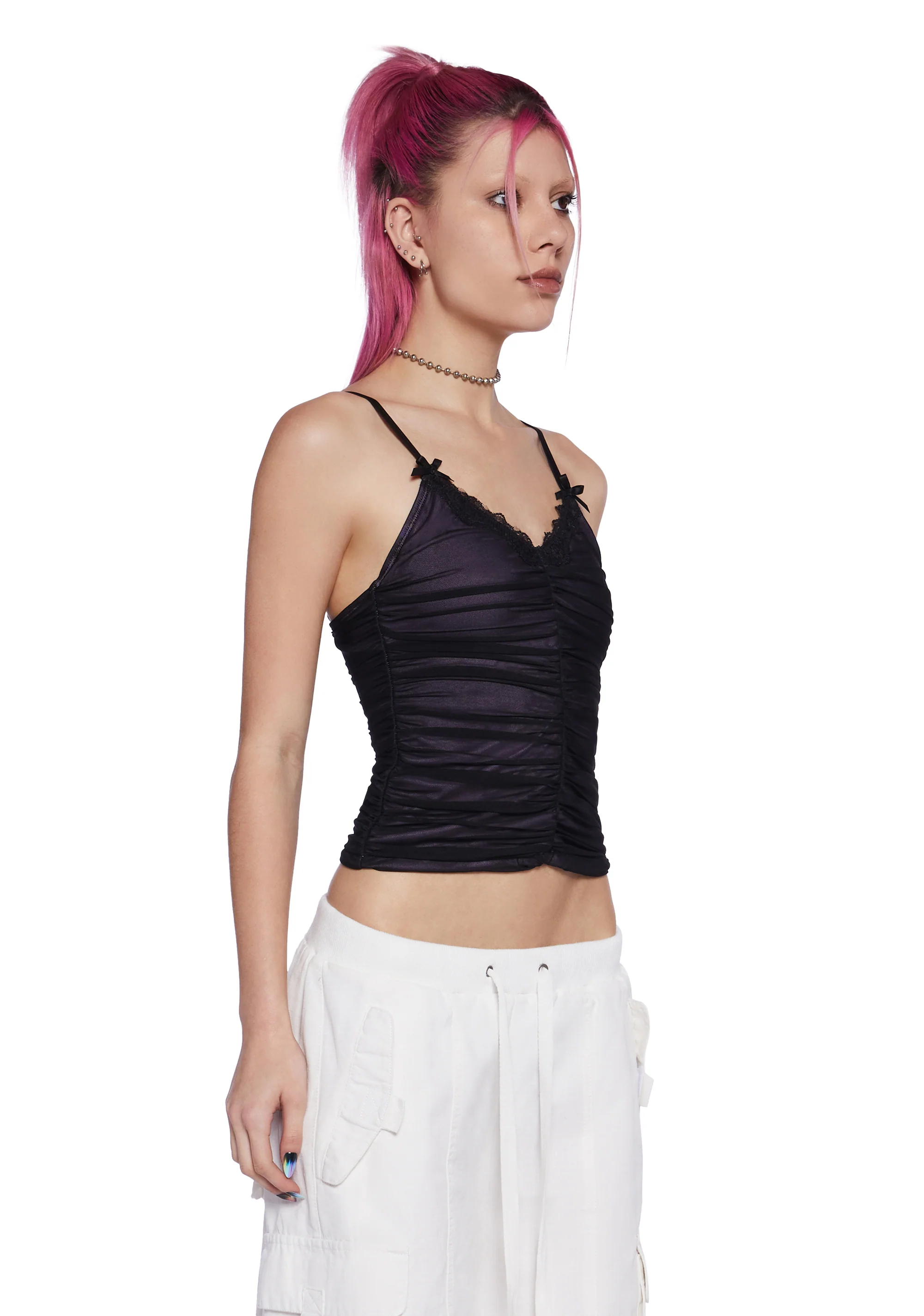 Worth It Ruched Cami Top - Image 3