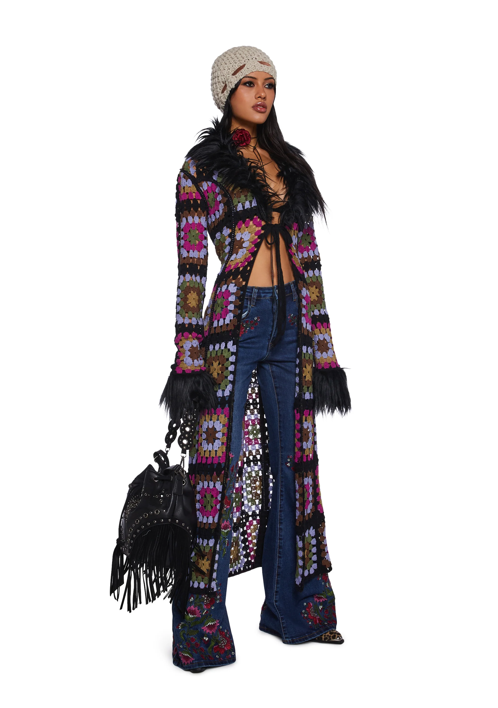 Woven Dreams Embroidered Jeans - Image 3