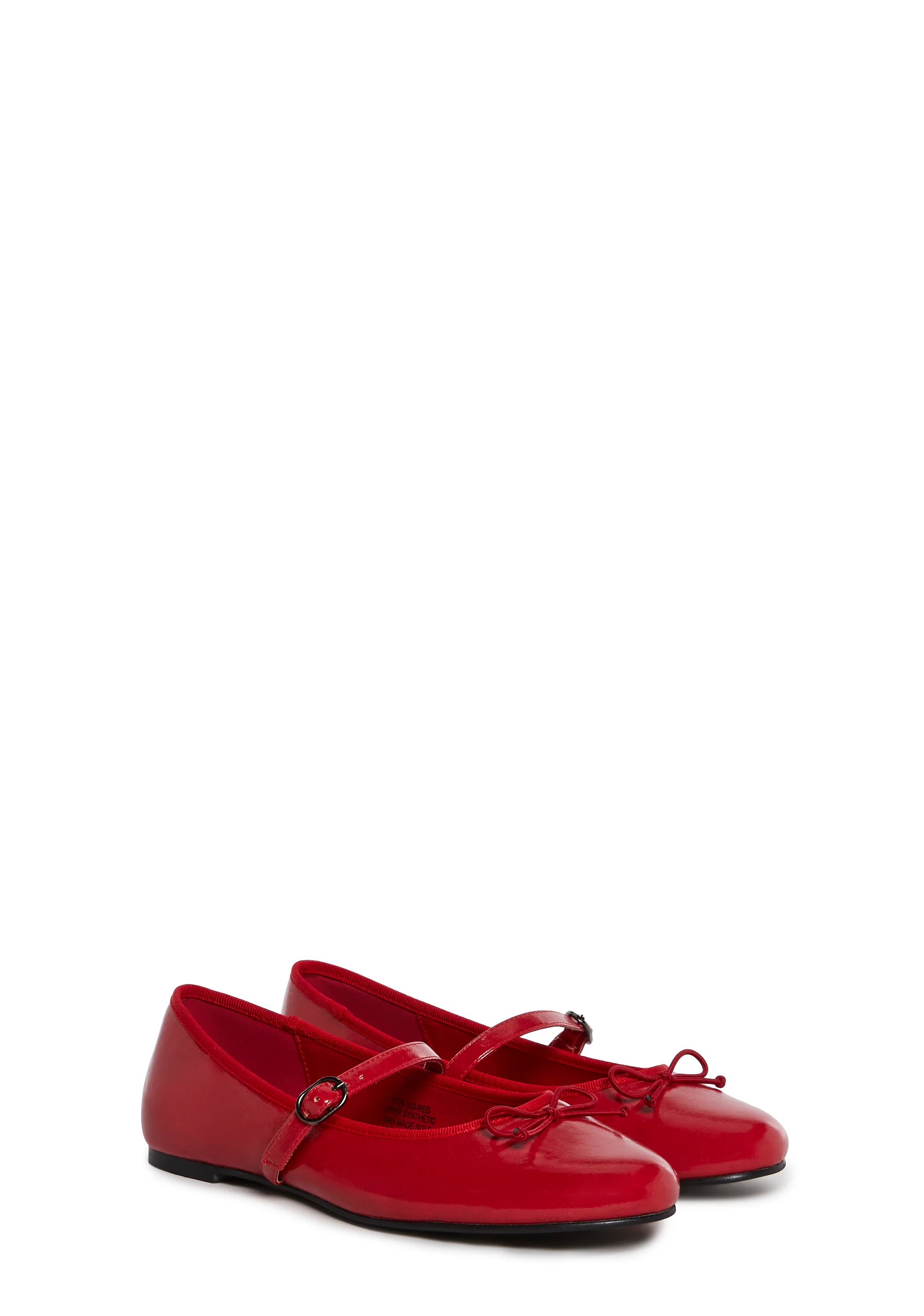 Woven Love Ballet Flats - Red - Image 3