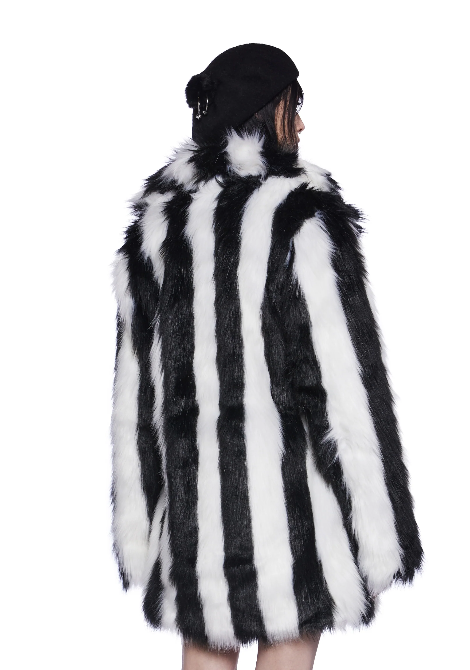 Wreaking Havoc Faux Fur Coat - Image 4